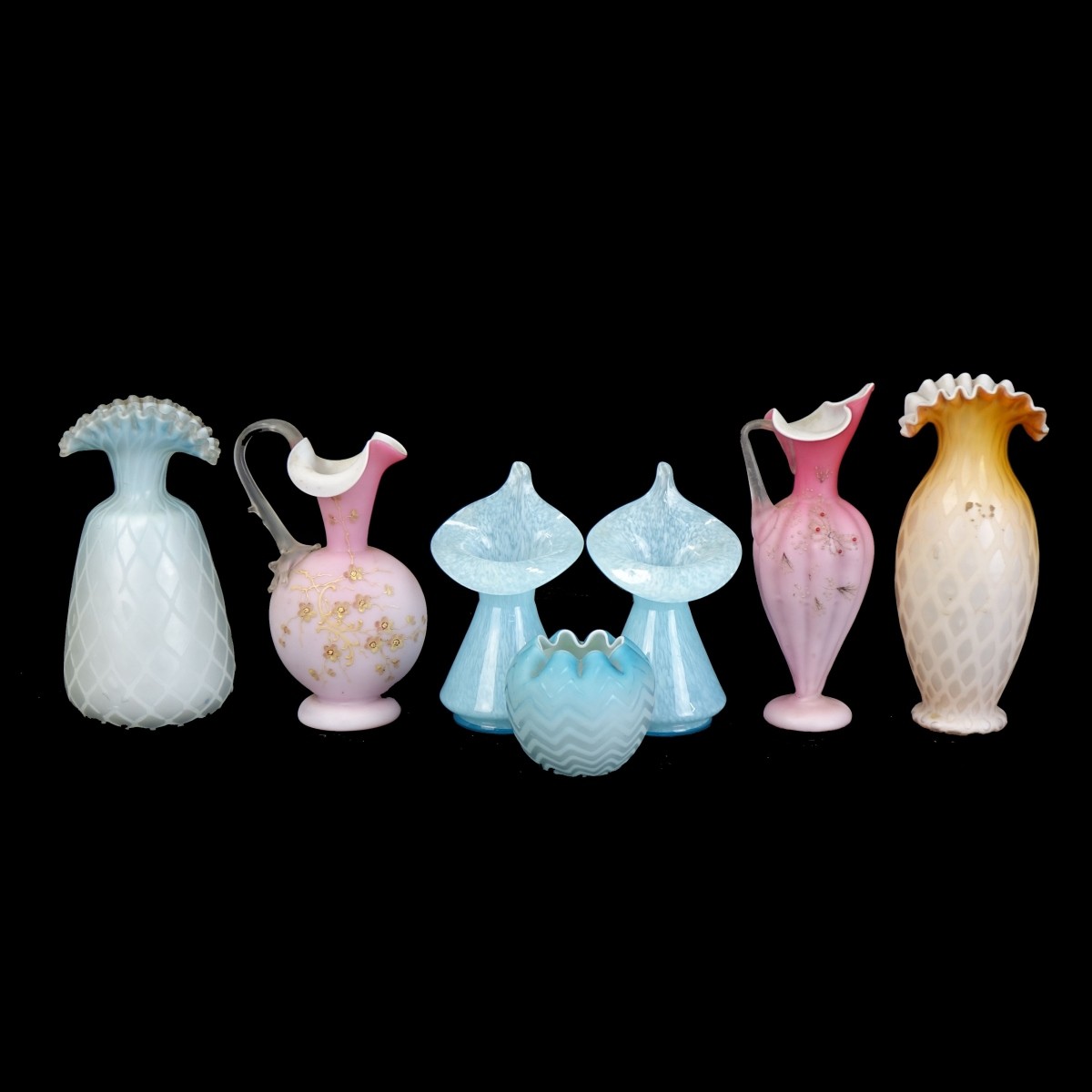 Vintage Assorted Art Glass Vases