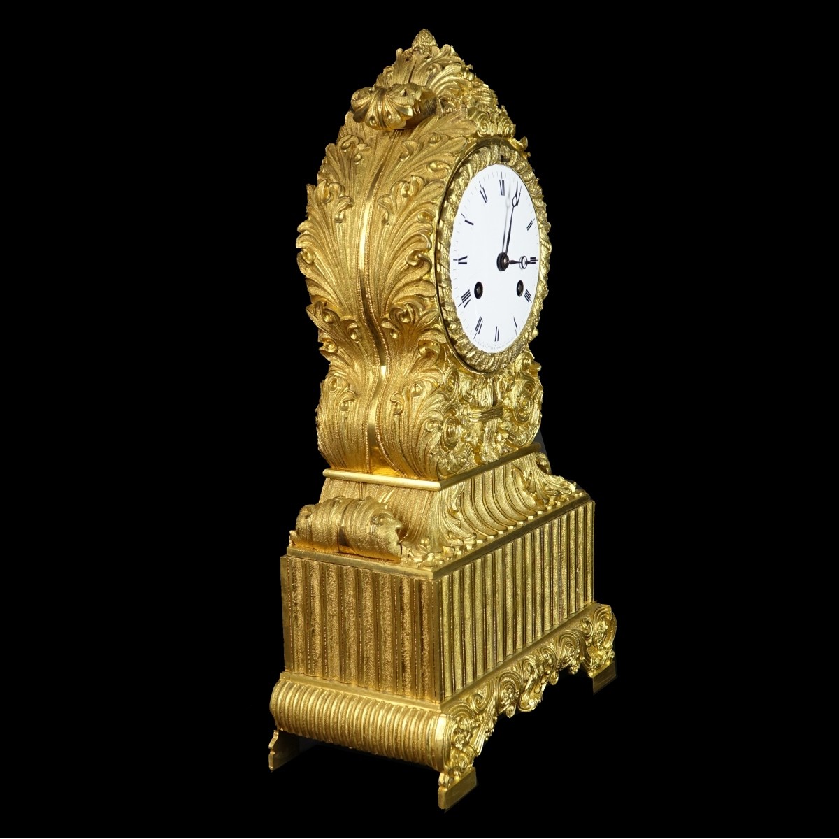 Antique French Rococo Style Mantle Clock