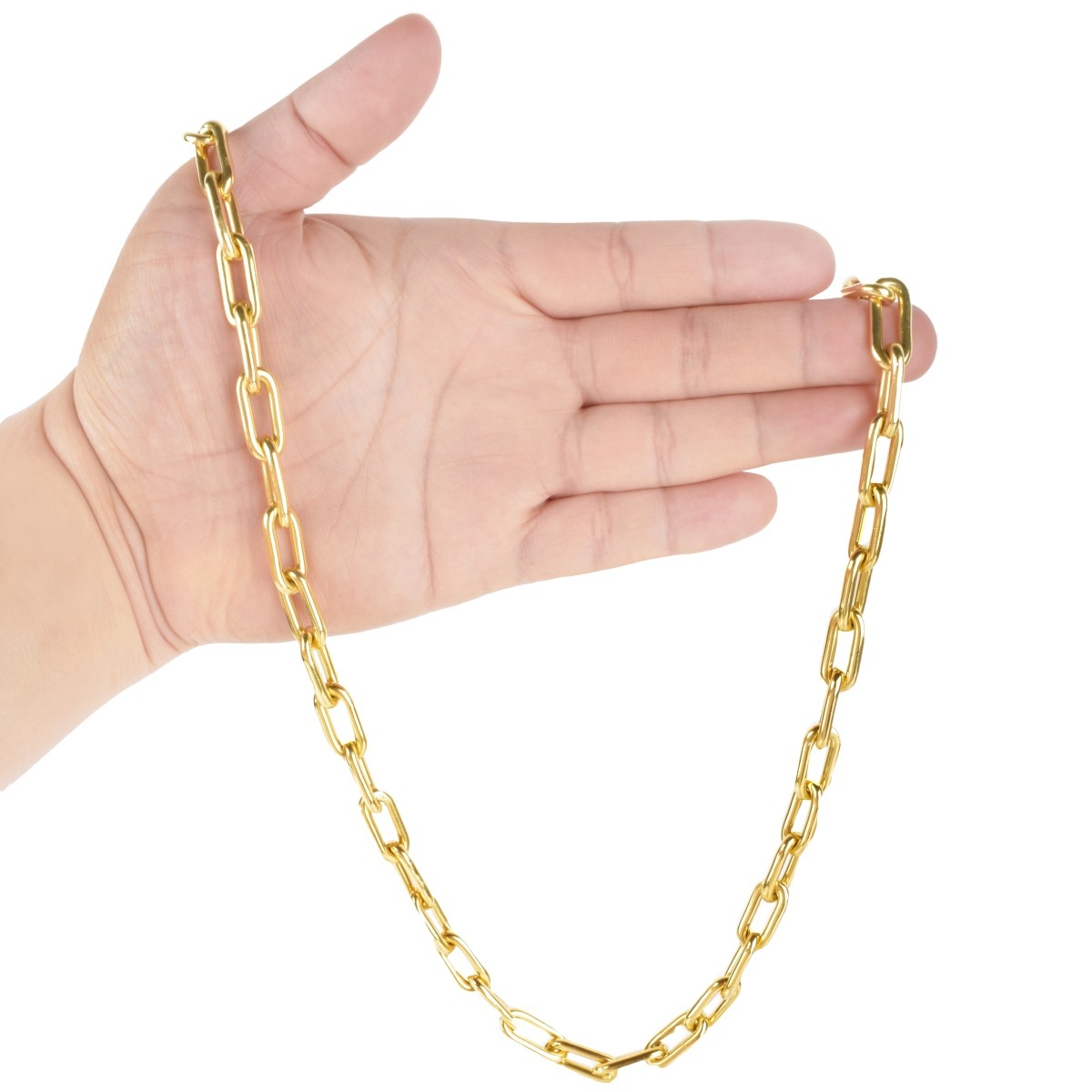 Rolo Link 18K Chain