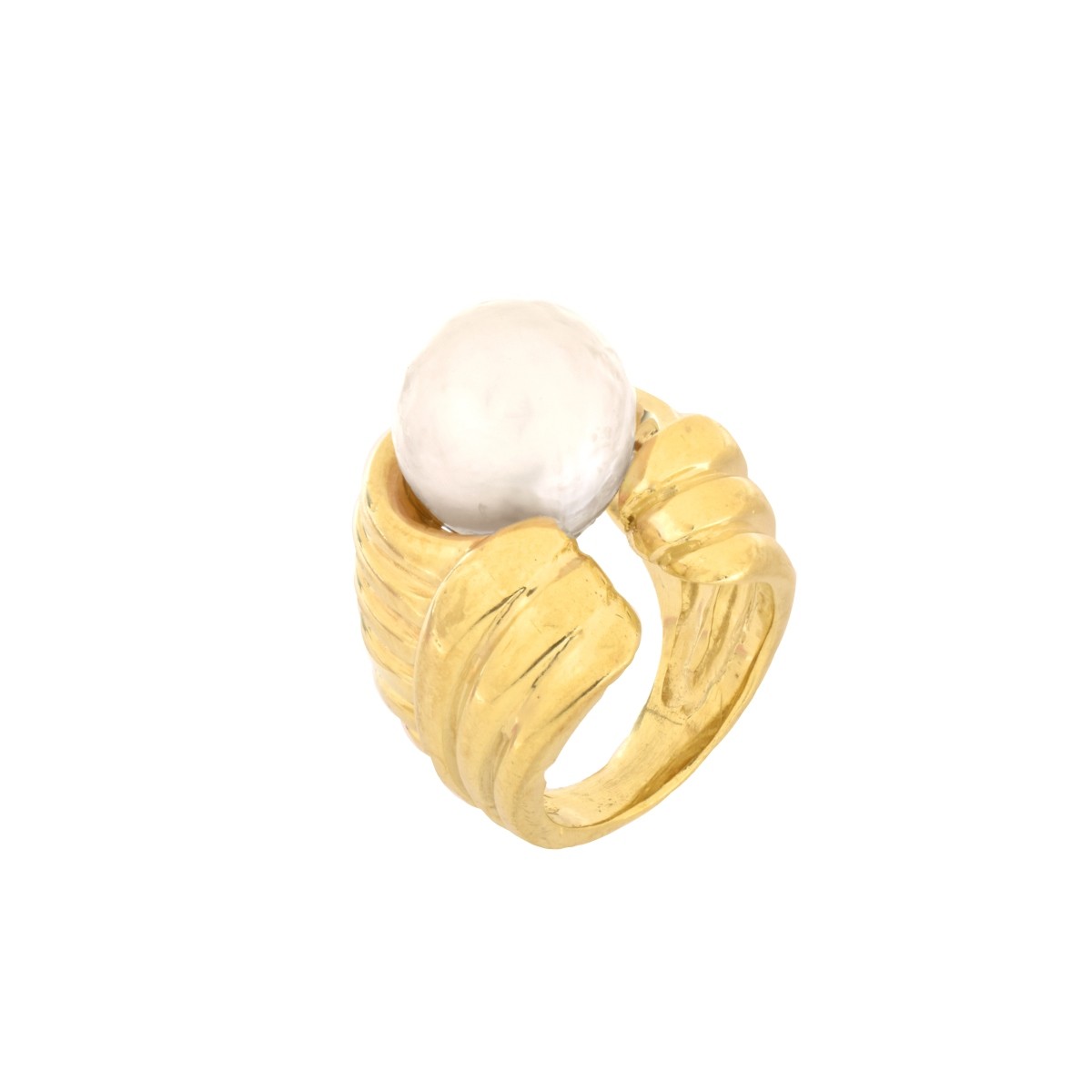 18K and South Sea Pearl Ring
