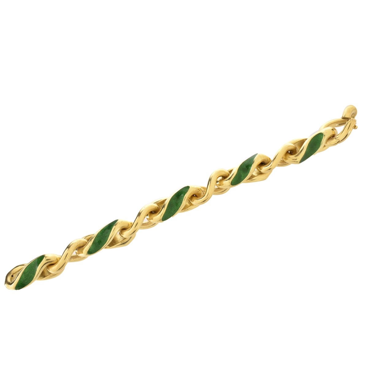 18K Curb Link Bracelet