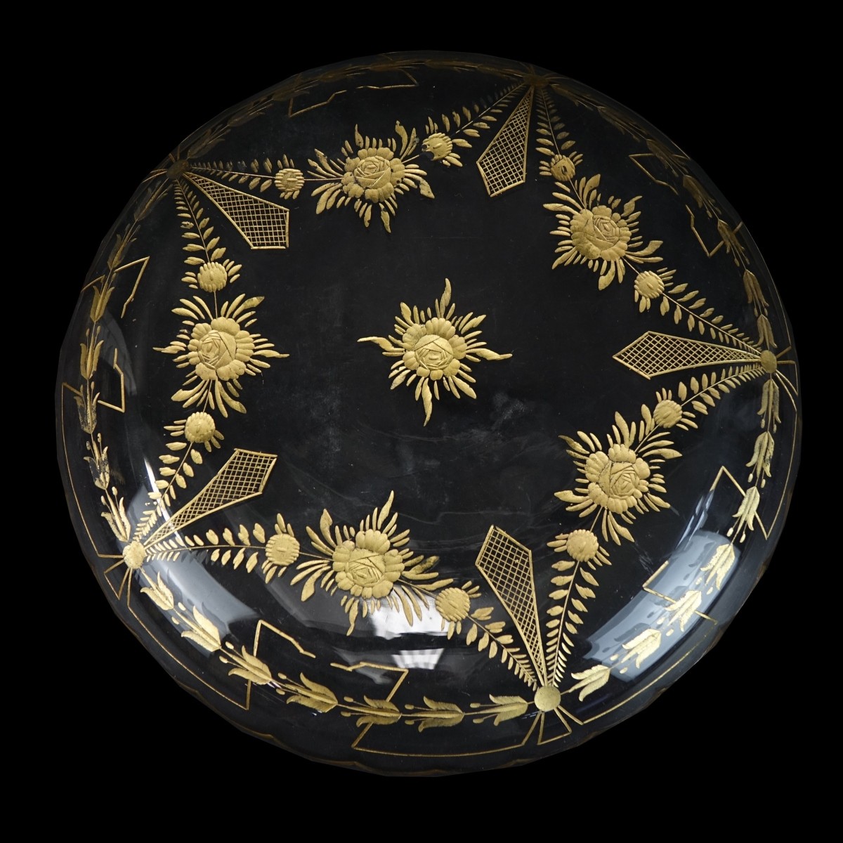 French Gilt Etched Tableware