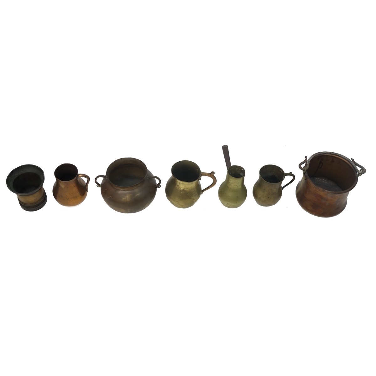 Brass and Copper Tableware