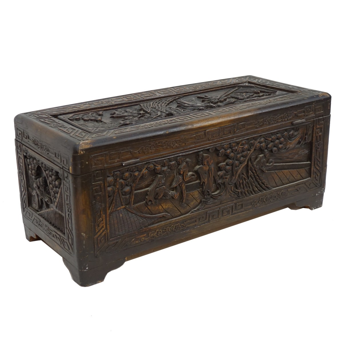 Vintage Chinese Carved Chest
