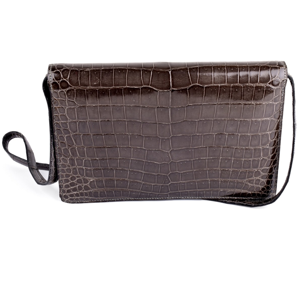 Hermes Alligator Shoulder Bag
