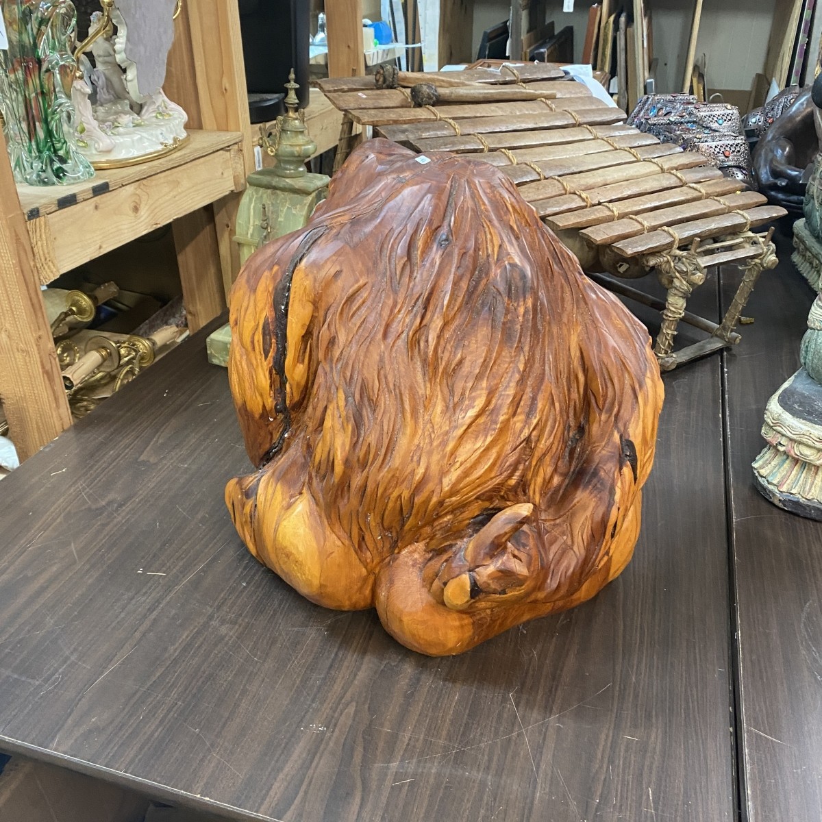 Wood Carved Orangutan