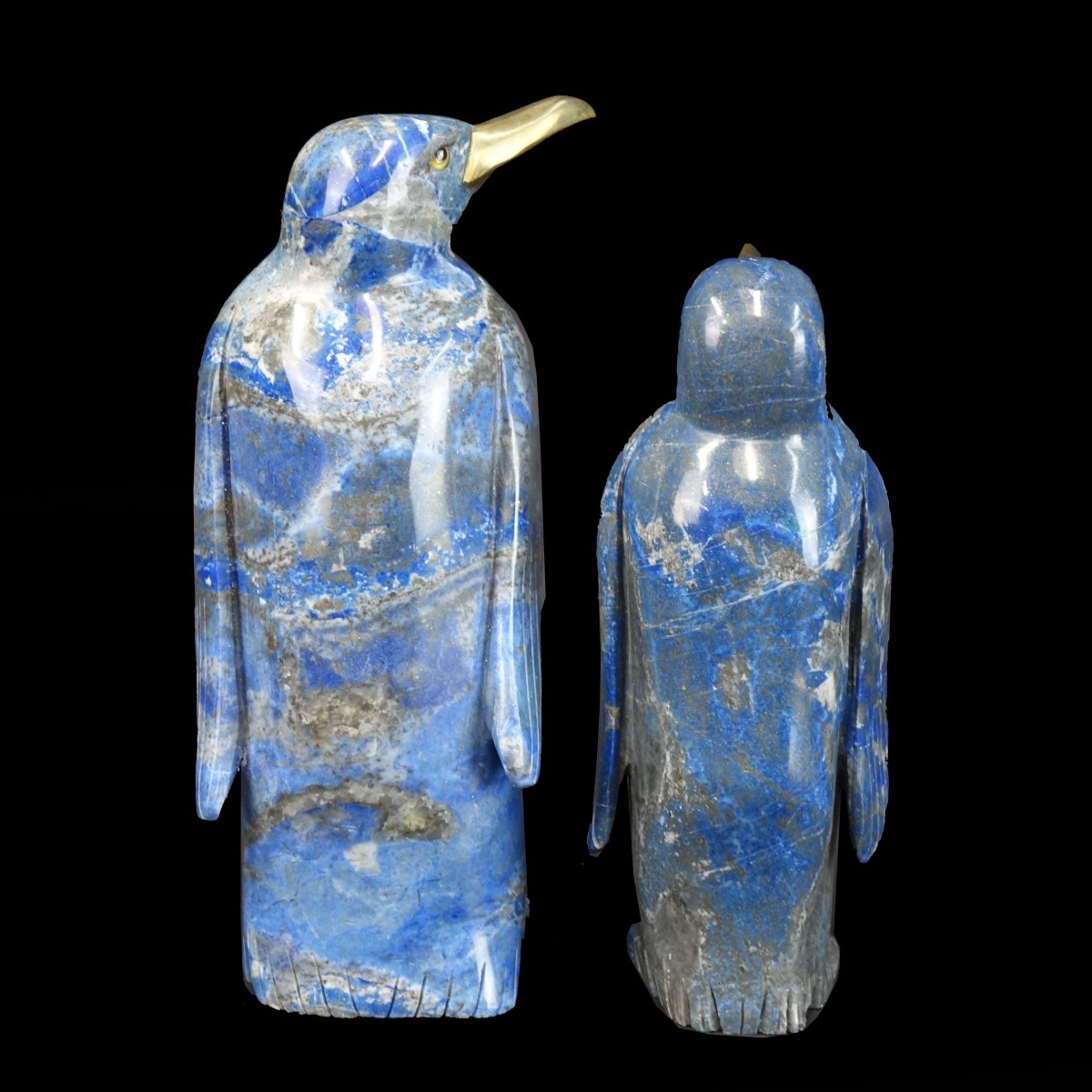 (2) Lapis Lazuli Penguins