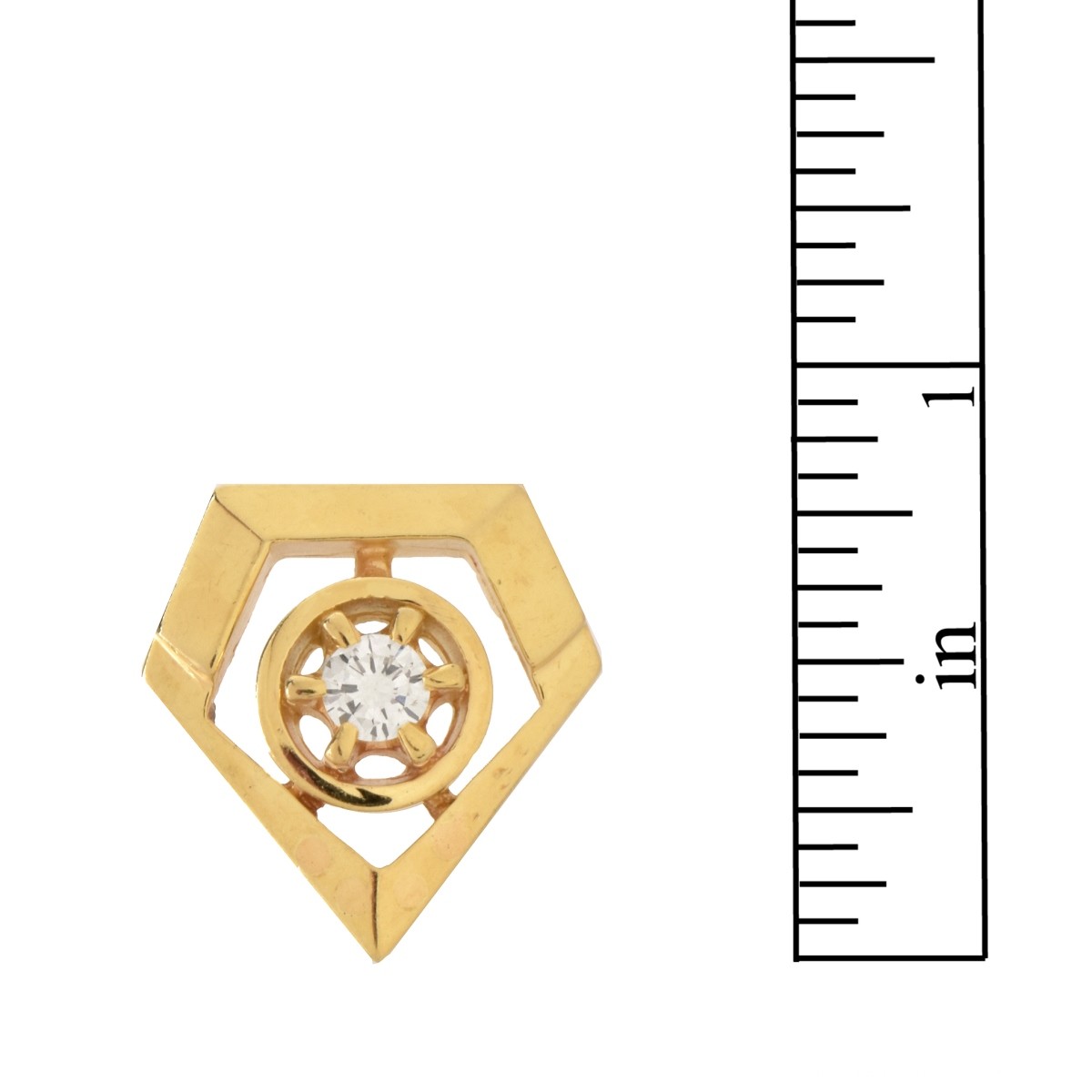 Diamond and 14K Pendant