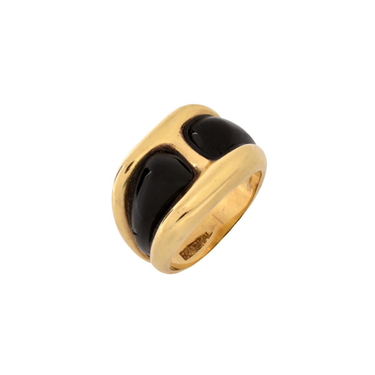 Onyx and 14K Ring