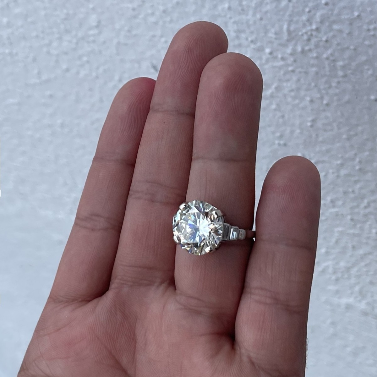 9.89ct Diamond and Platinum Ring