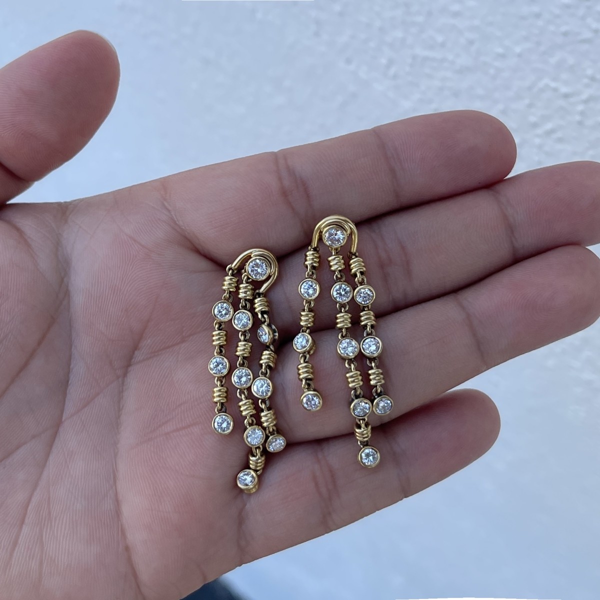 Bulgari Diamond and 18K Earrings