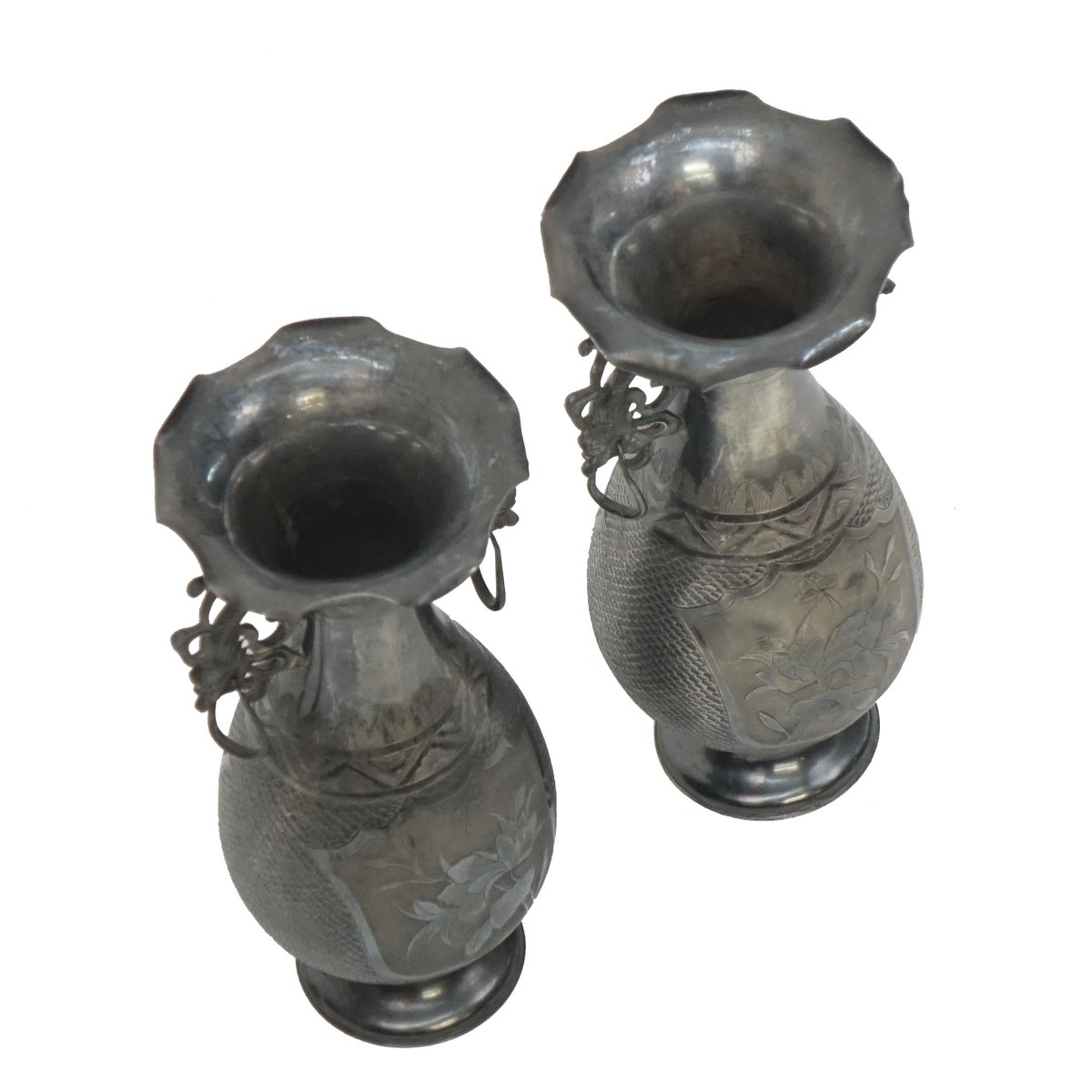 Chinese Silver Vases