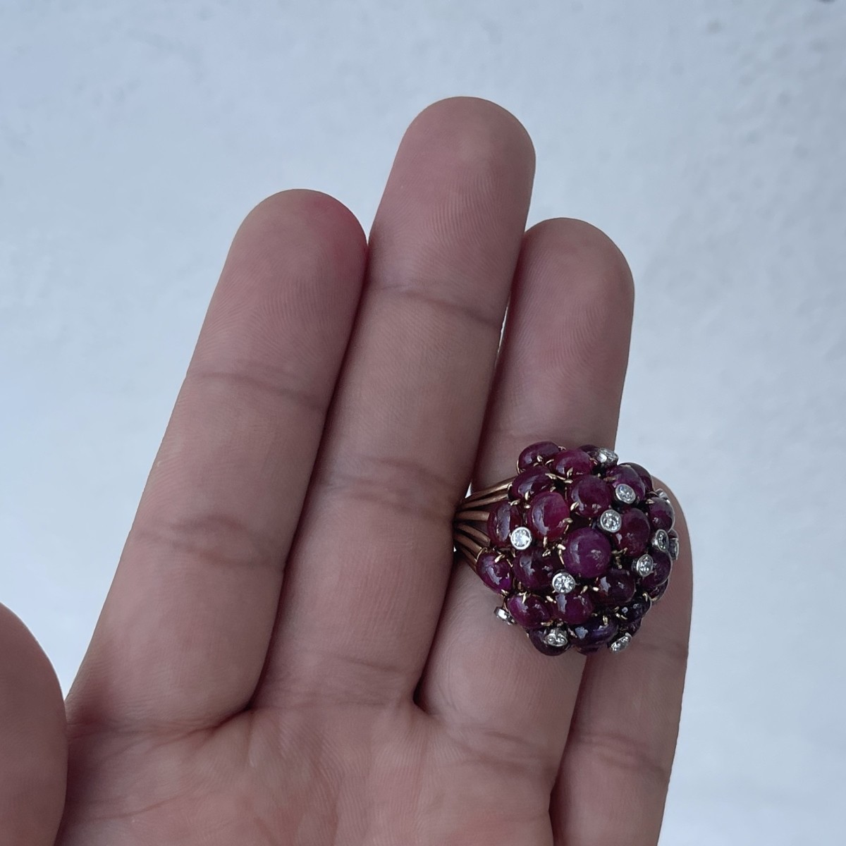 Ruby, Diamond and 18K Ring