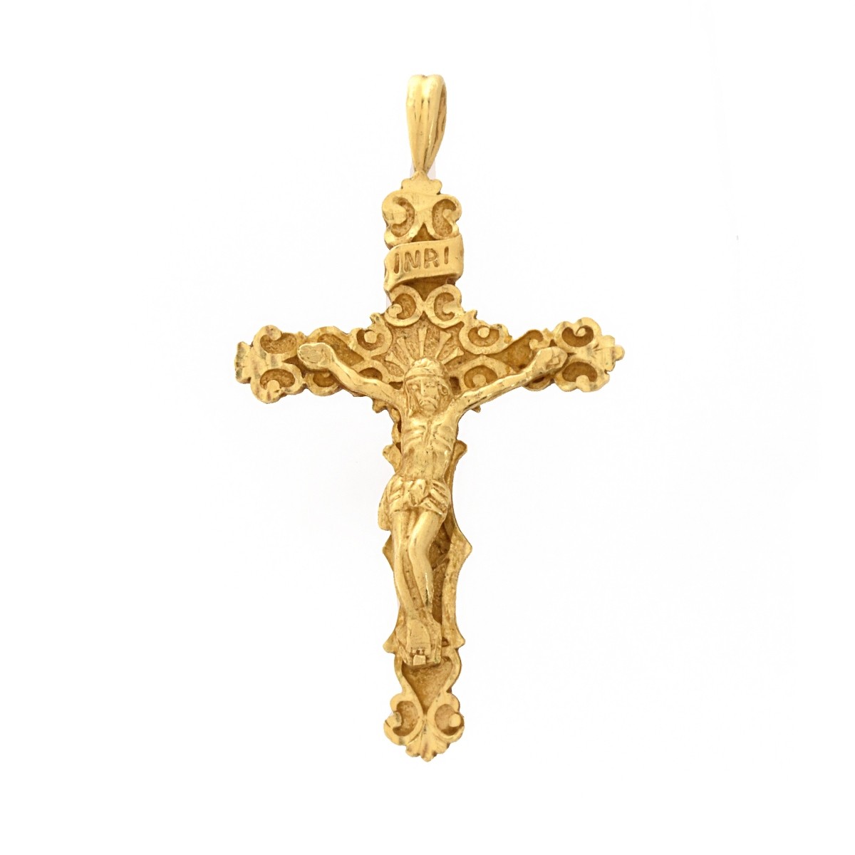 14K Necklace and Cross Pendant