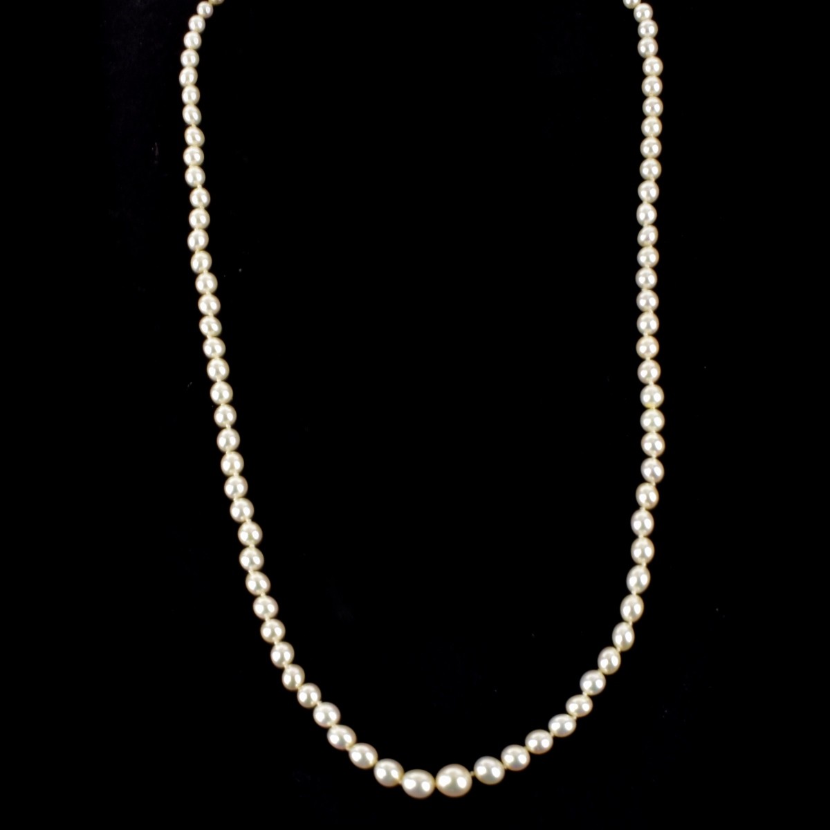 Pearl and 14K Necklace and Earrings