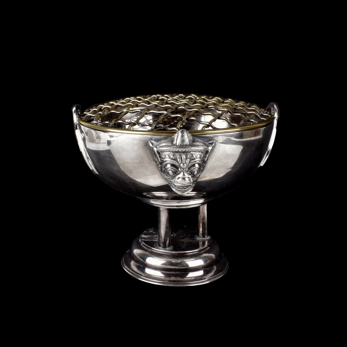 Japanese Silver Pedestal Vase