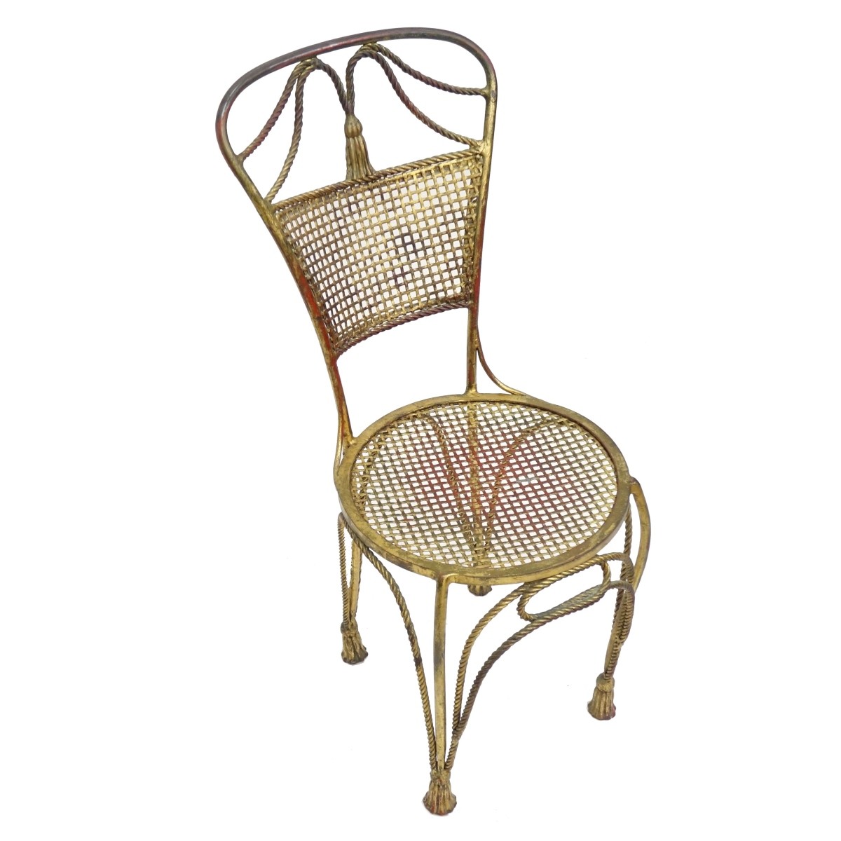 Italian Gilt Iron Chair