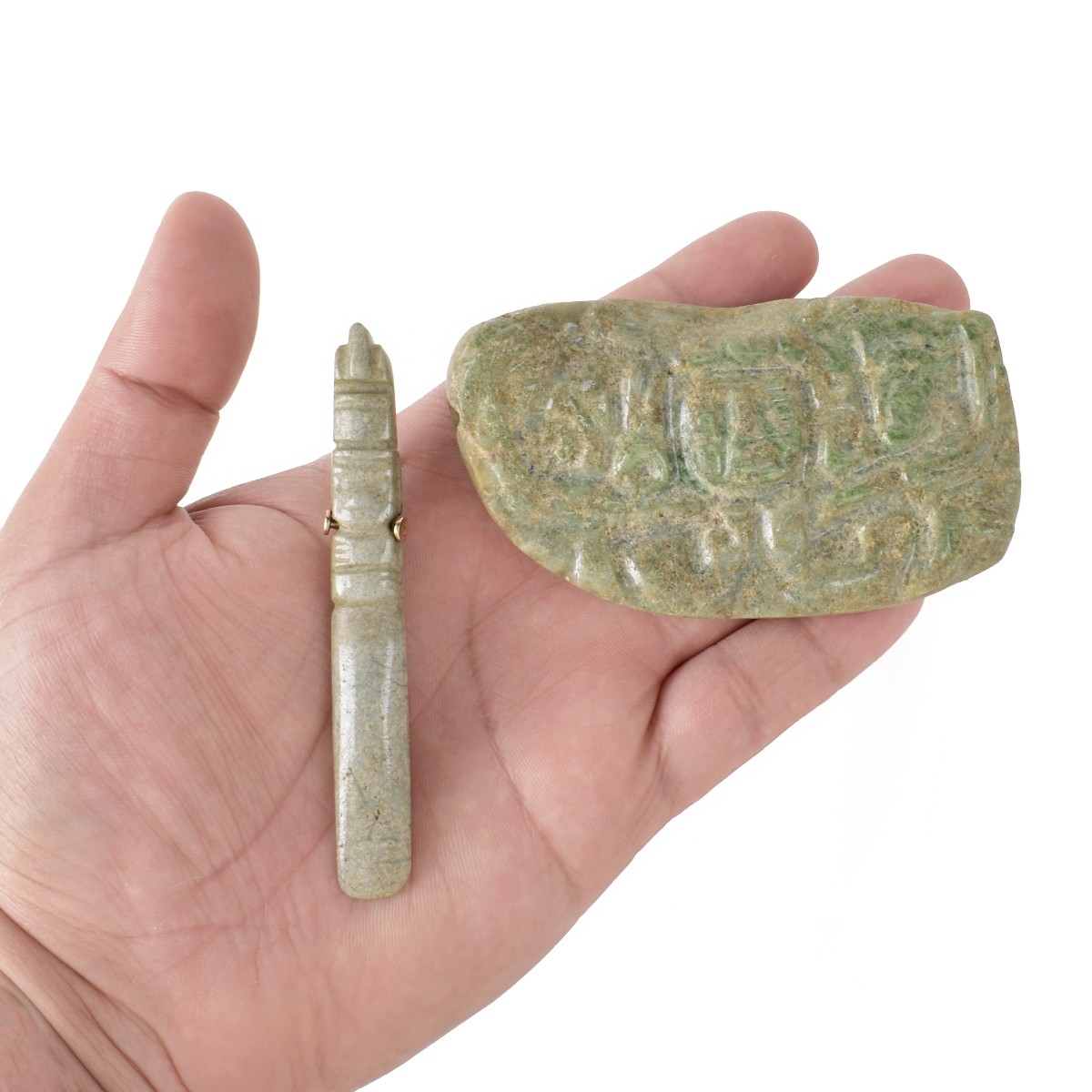 Pre-Columbian Carved Jade Pendants
