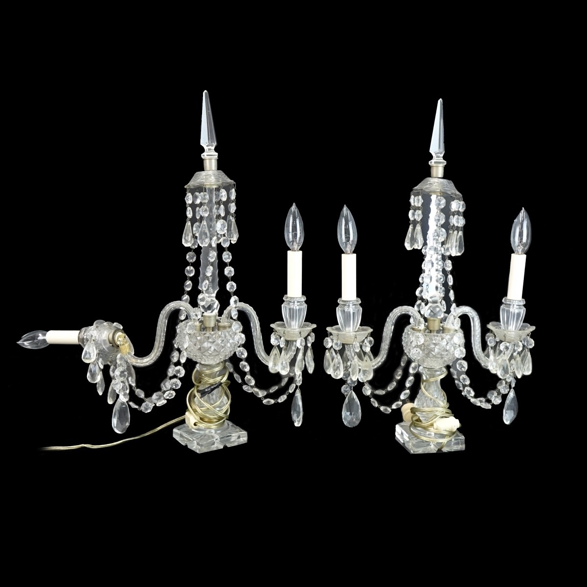 Pair of Candelabra lamps