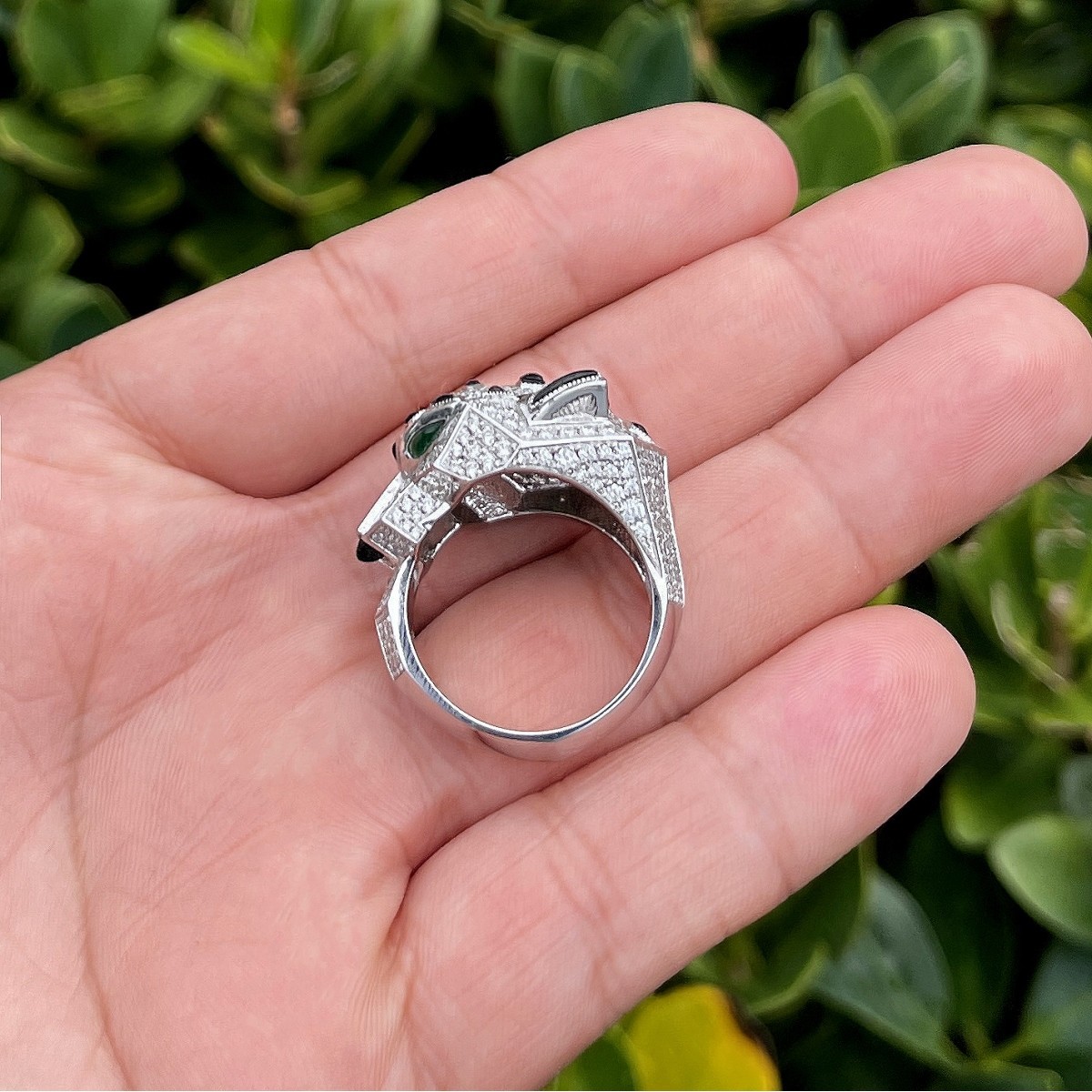 Diamond and 18K Panther Ring