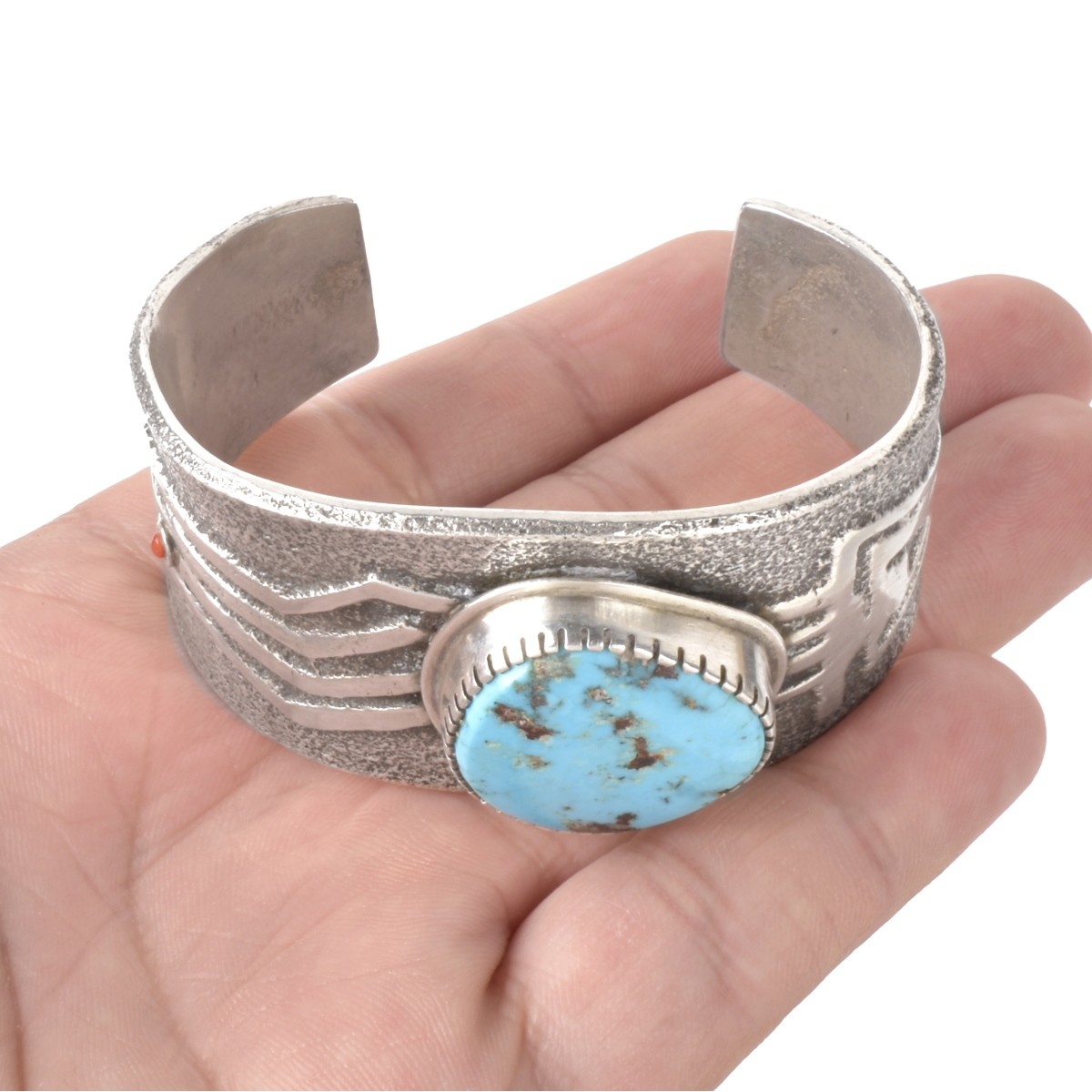Robt. Sorrell Silver and Turquoise Bracelet