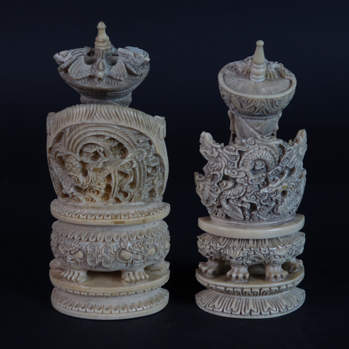 Pair of Chinese Emperor and Empress Figurines