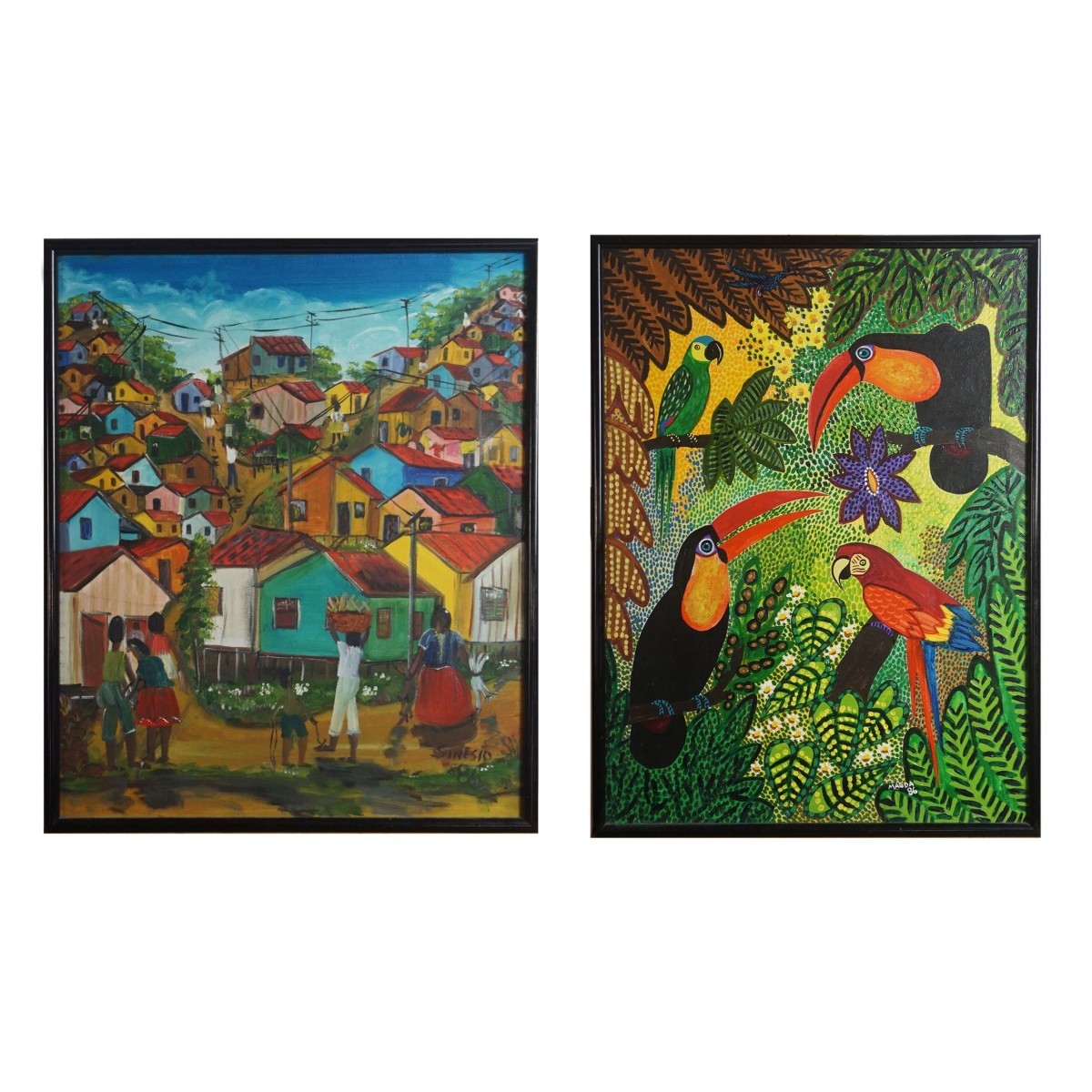 Two Brazillian Naive Paintings