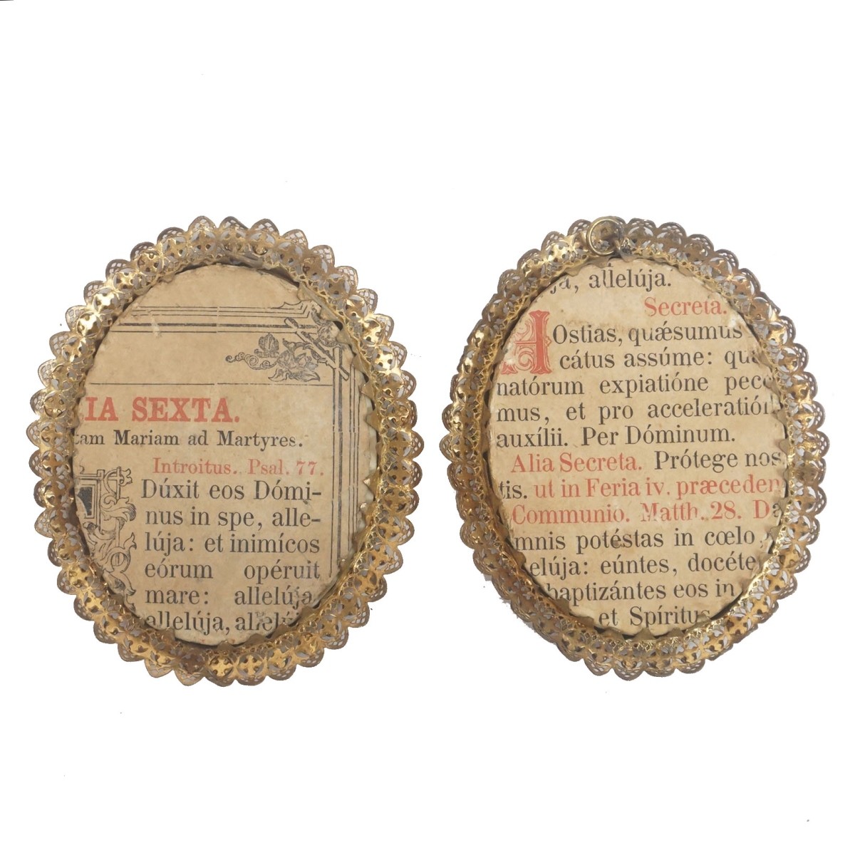 Pair of Miniatures on Celluloid