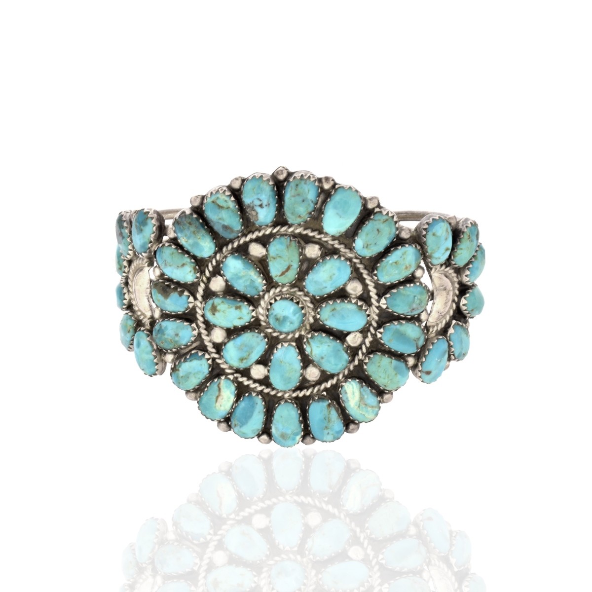 JWMS Turquoise and Sterling Bracelet