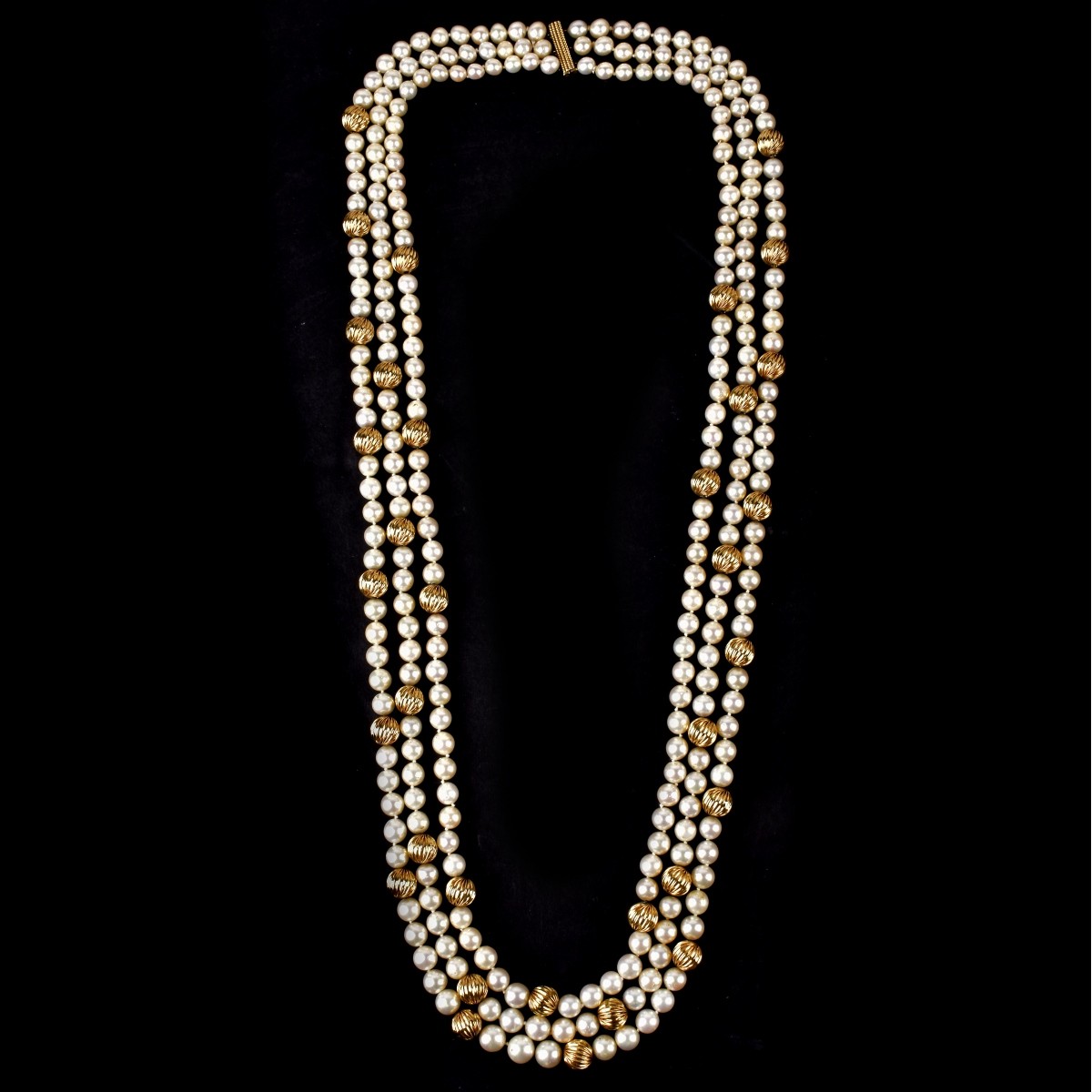 David Webb Pearl and 14K Necklace