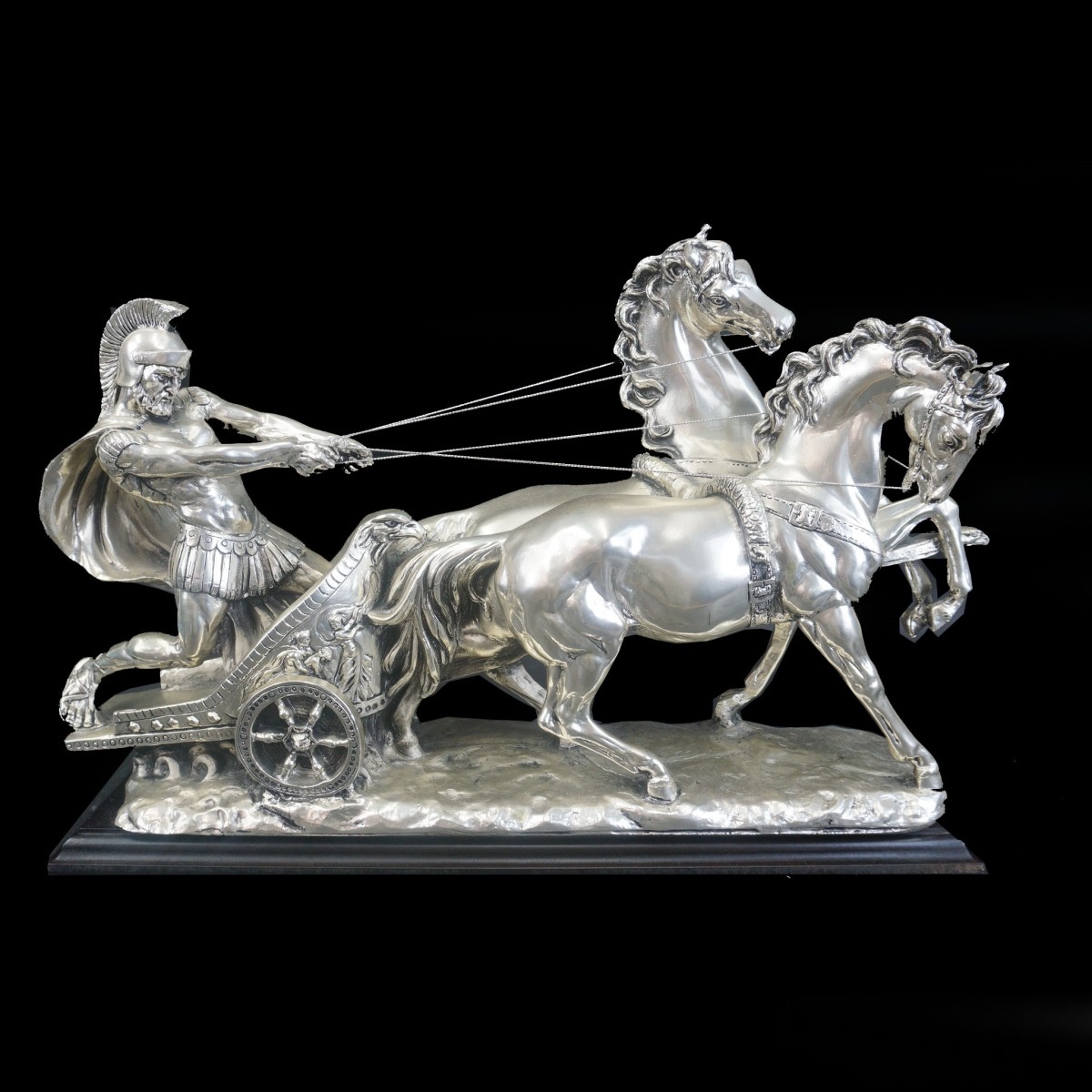 20th C. Silver-Clad Chariot