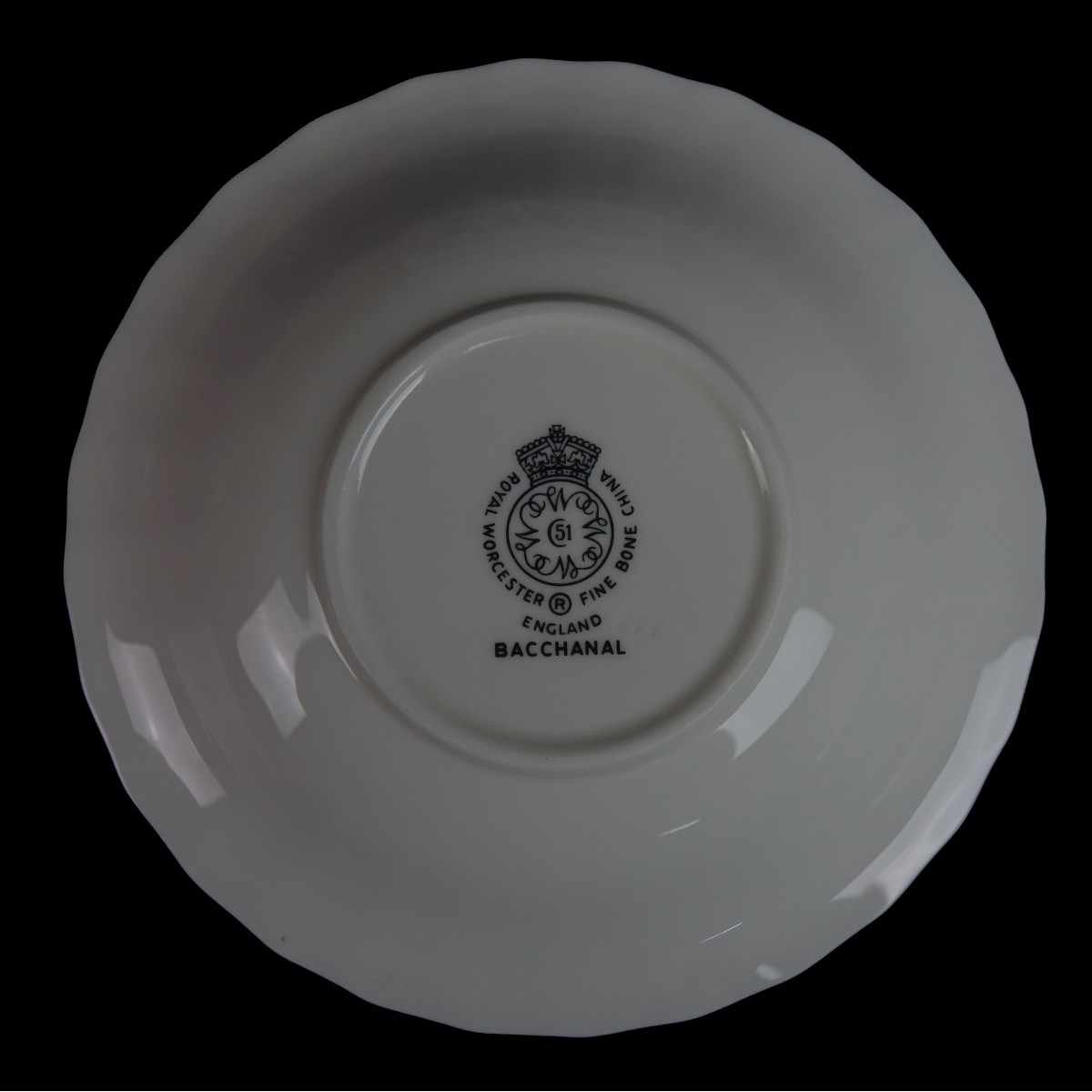 (51) Pc. Royal Worcester "Bacchanal" Dinnerware