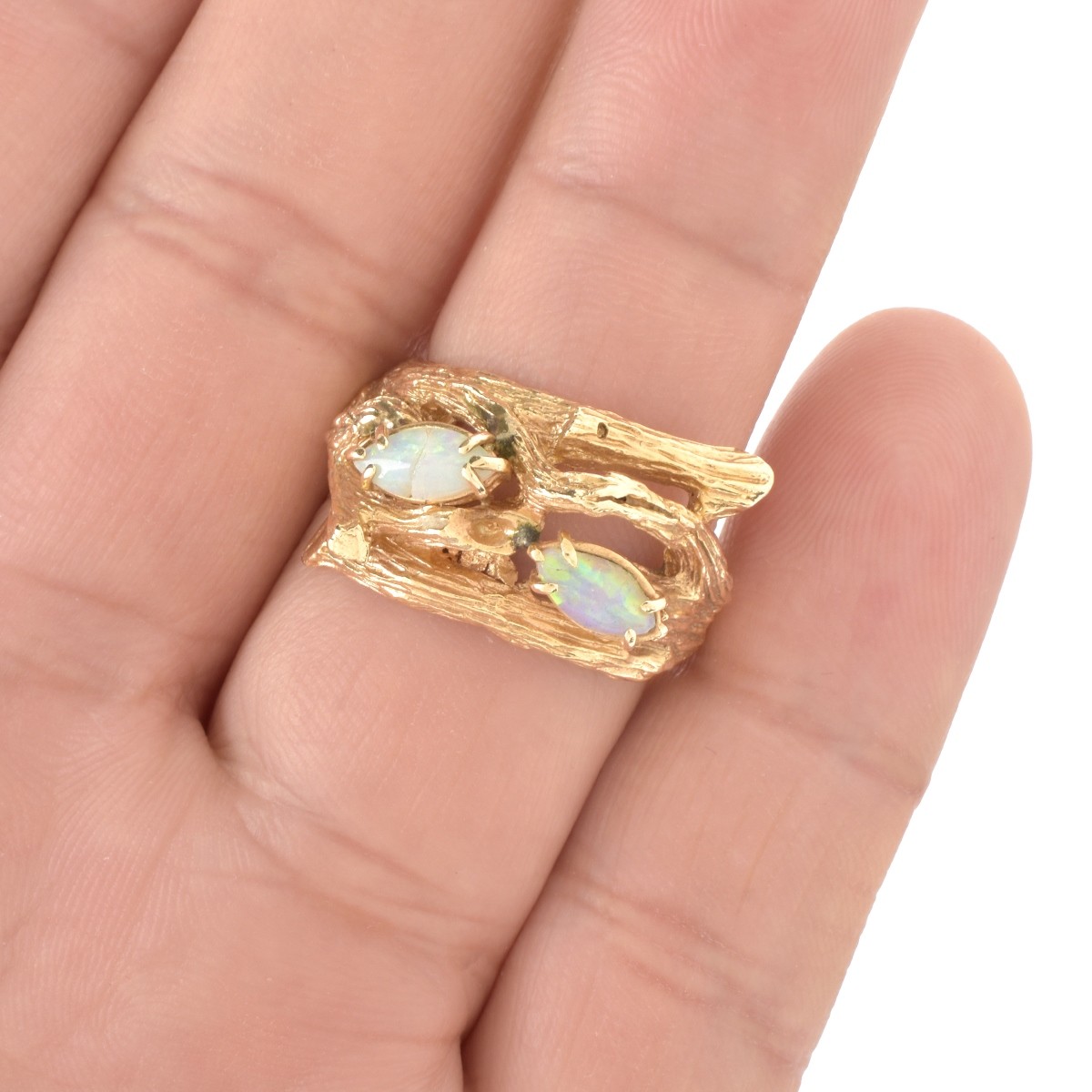 Opal and 14K Ring