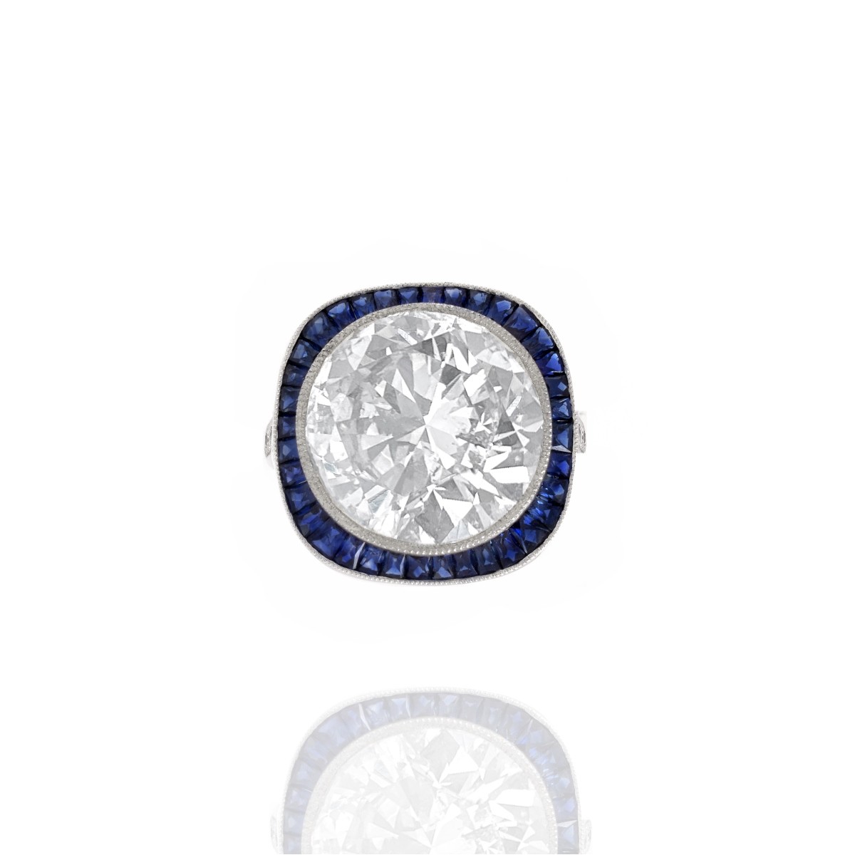 16.60 Carat Diamond and Platinum Ring