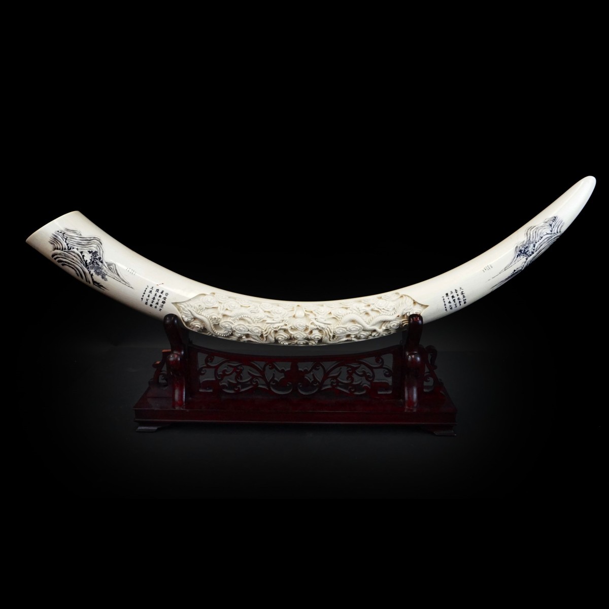 Chinese Carved Tusk