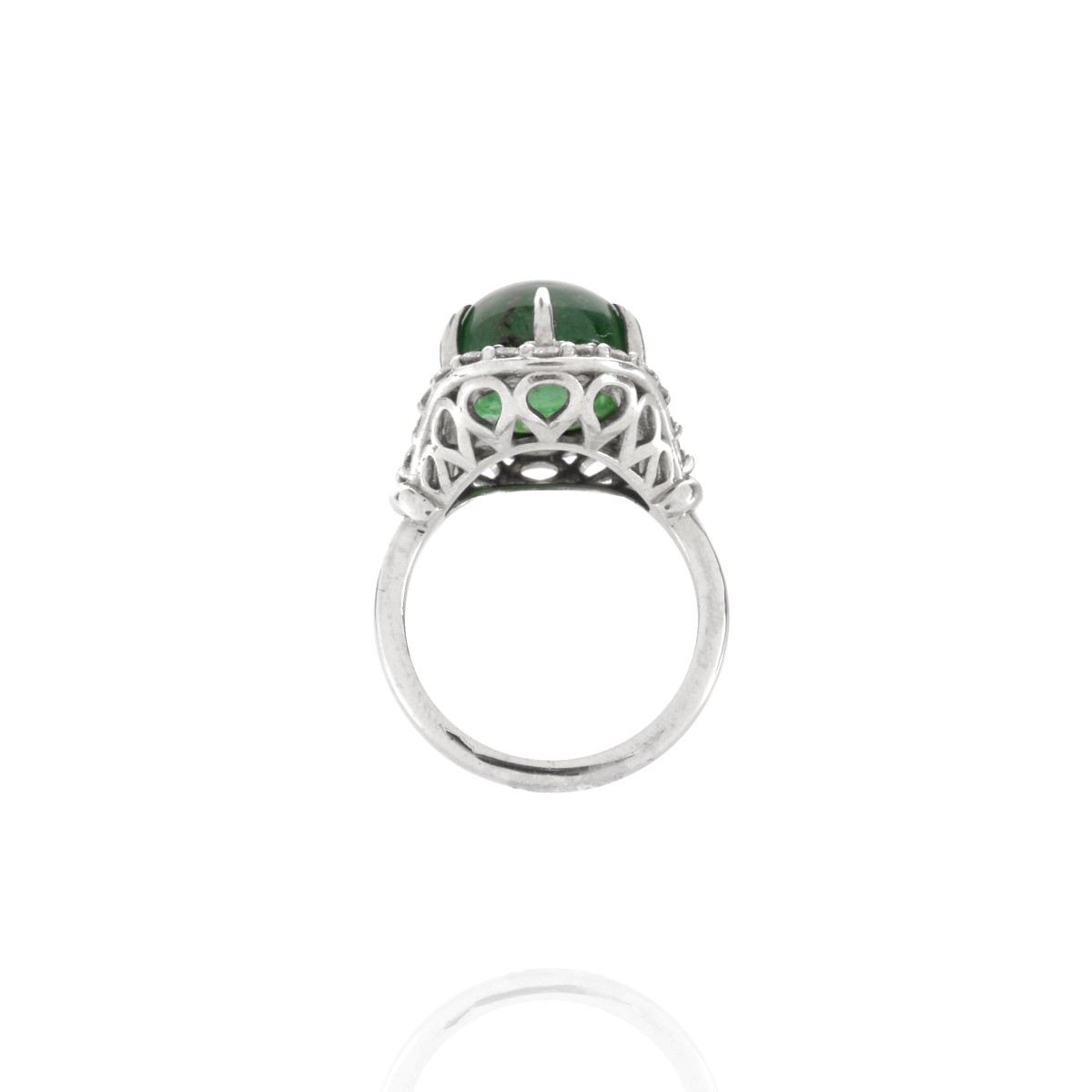 GIA Emerald, Diamond and 14K Ring