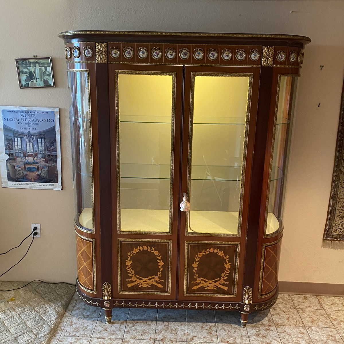 Empire Style Display Cabinet