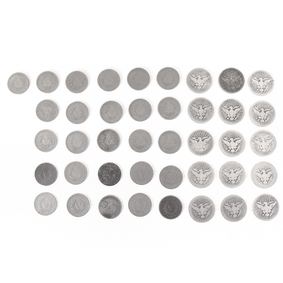 Forty-one US Silver Coins