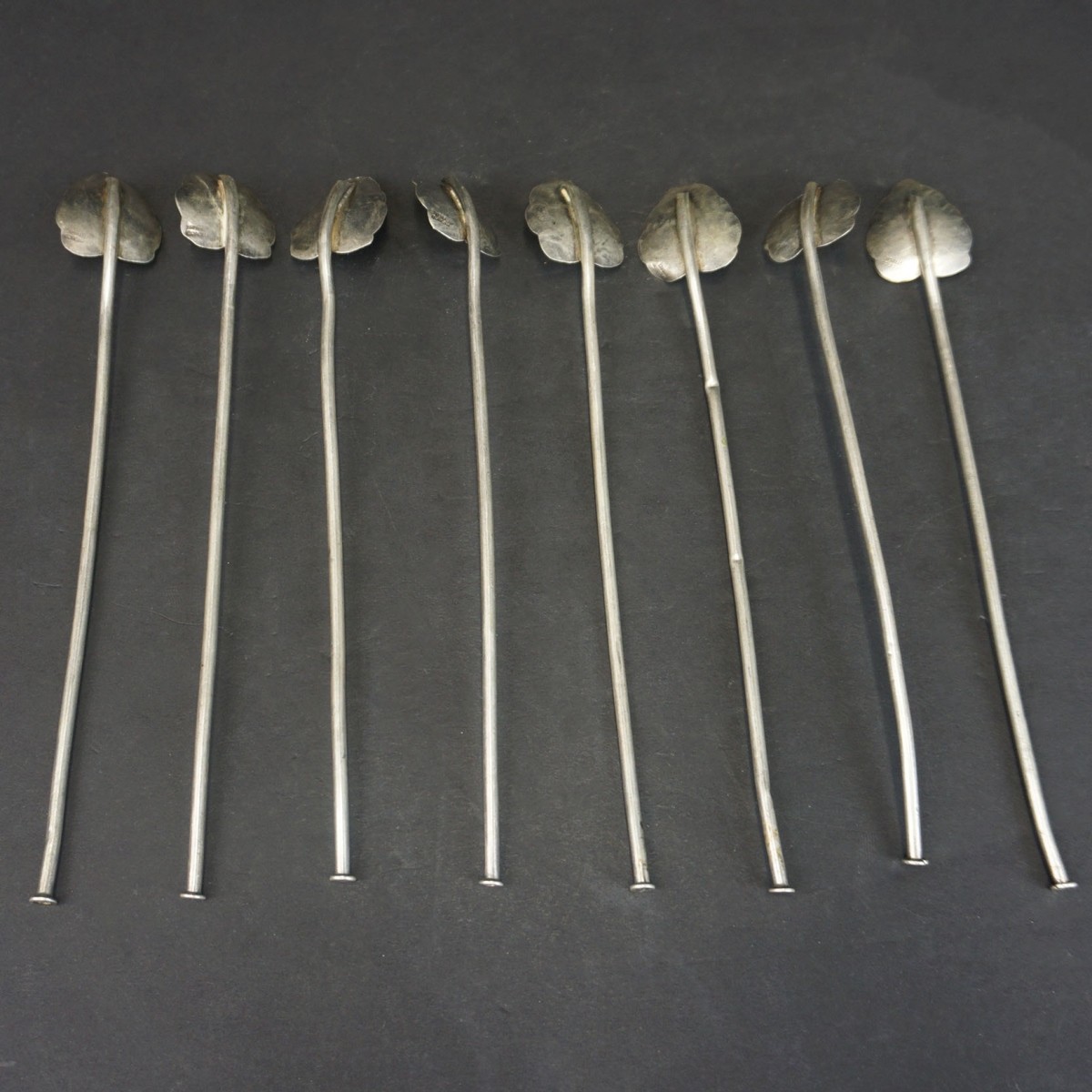 Mexican Sterling Iced Tea Spoons / Straws