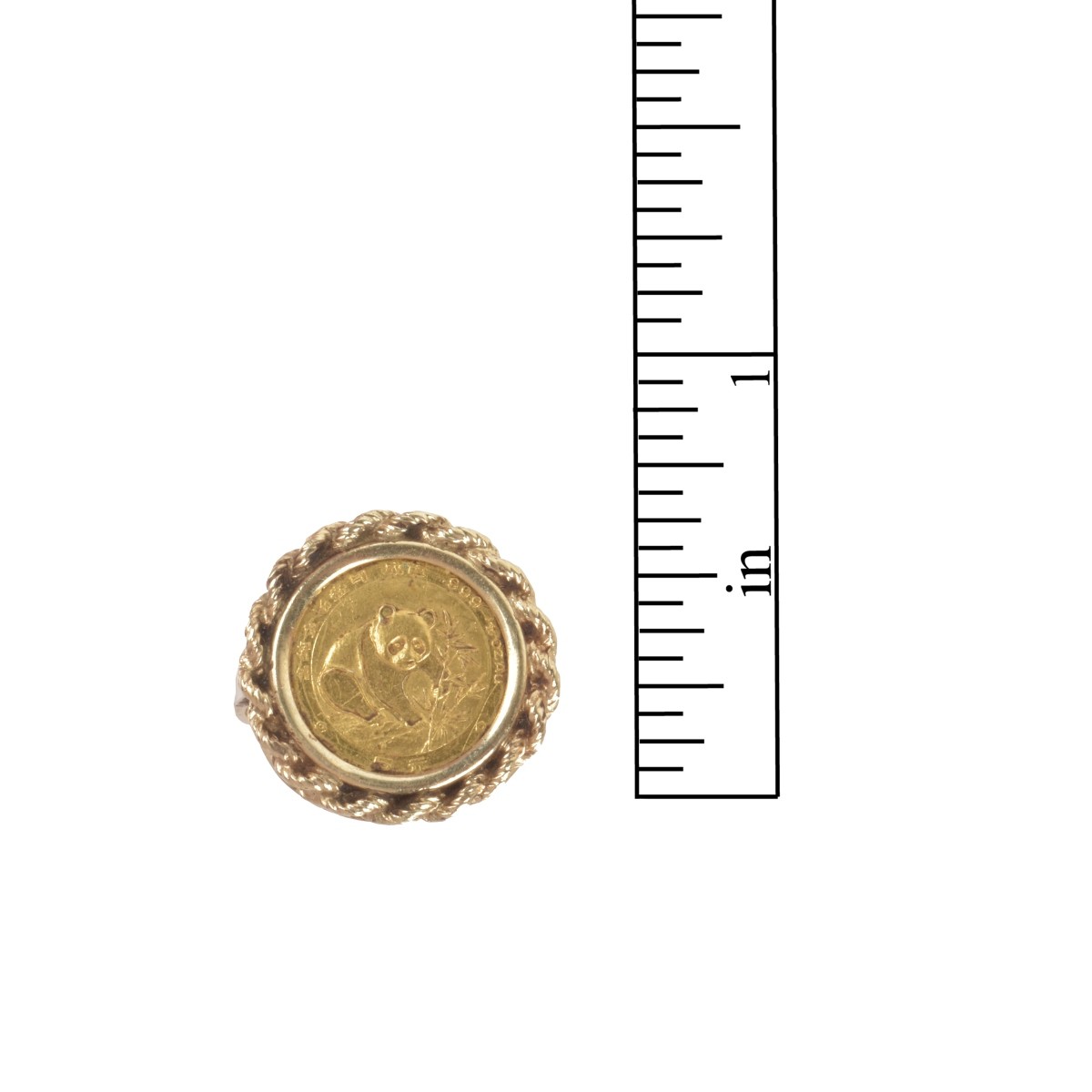 Panda Gold Coin and 14K Ring