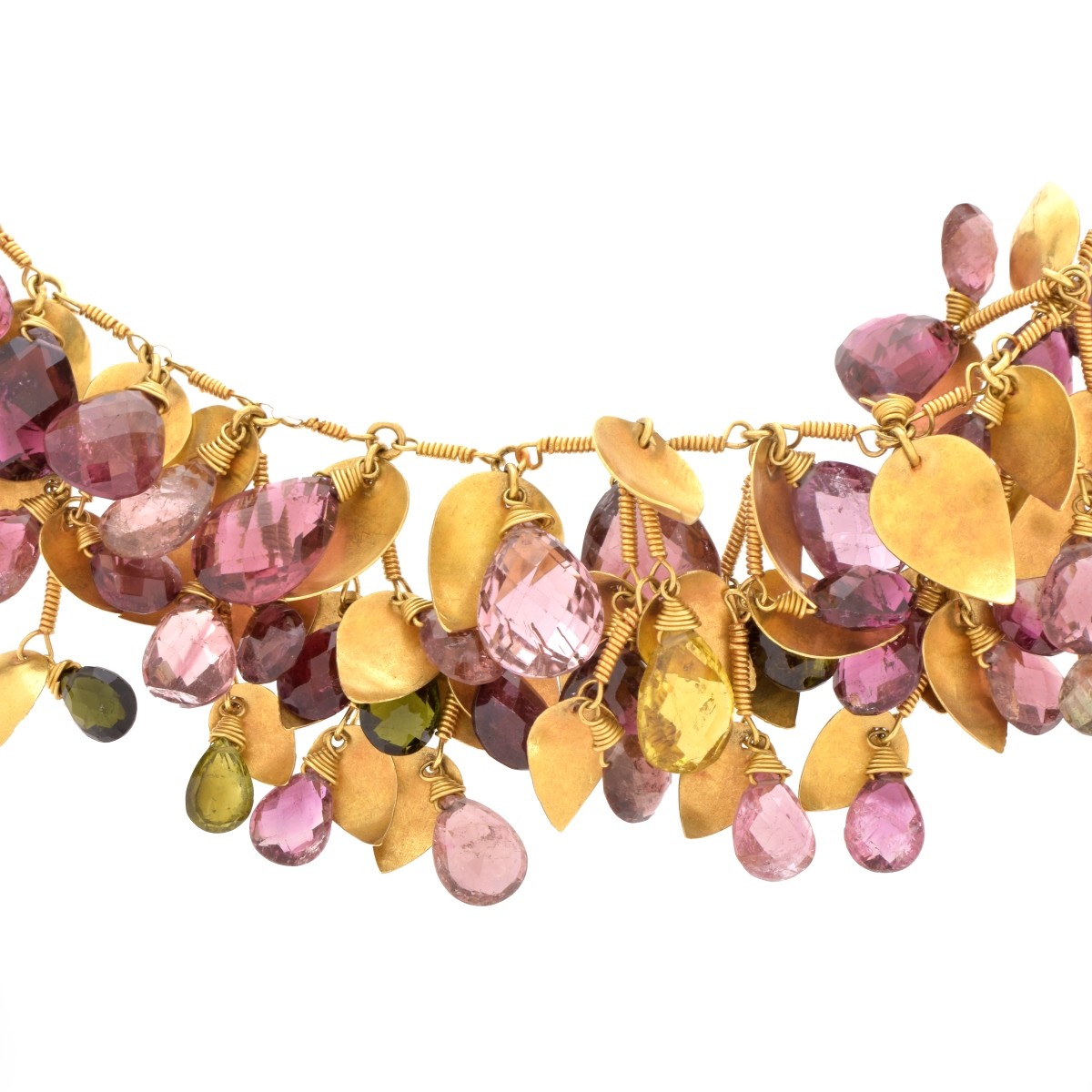 Tourmaline and 18K Necklace