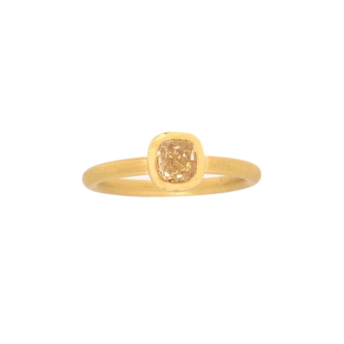 GIA Fancy Yellow Diamond Ring