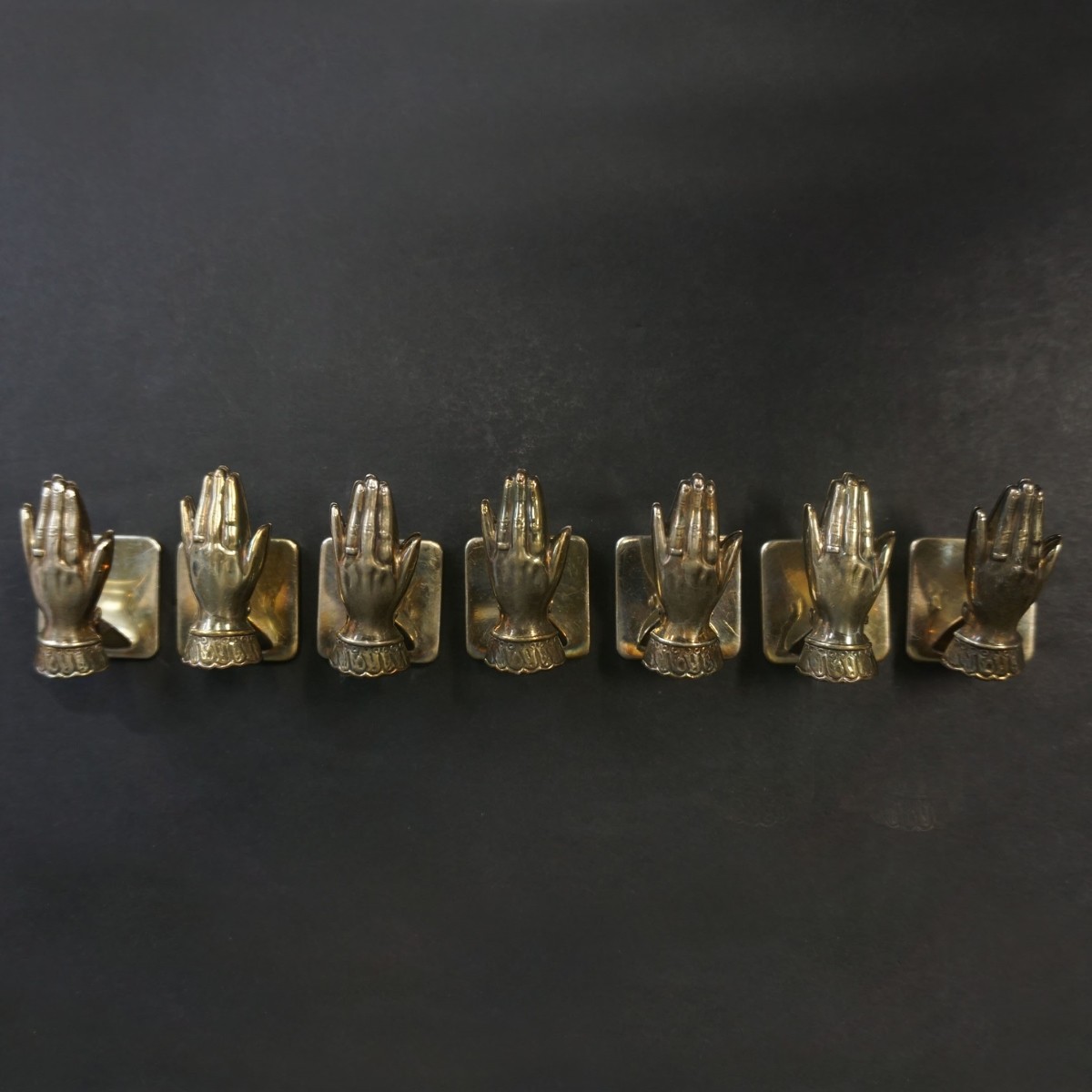 Japanese Silver Place Card Holders