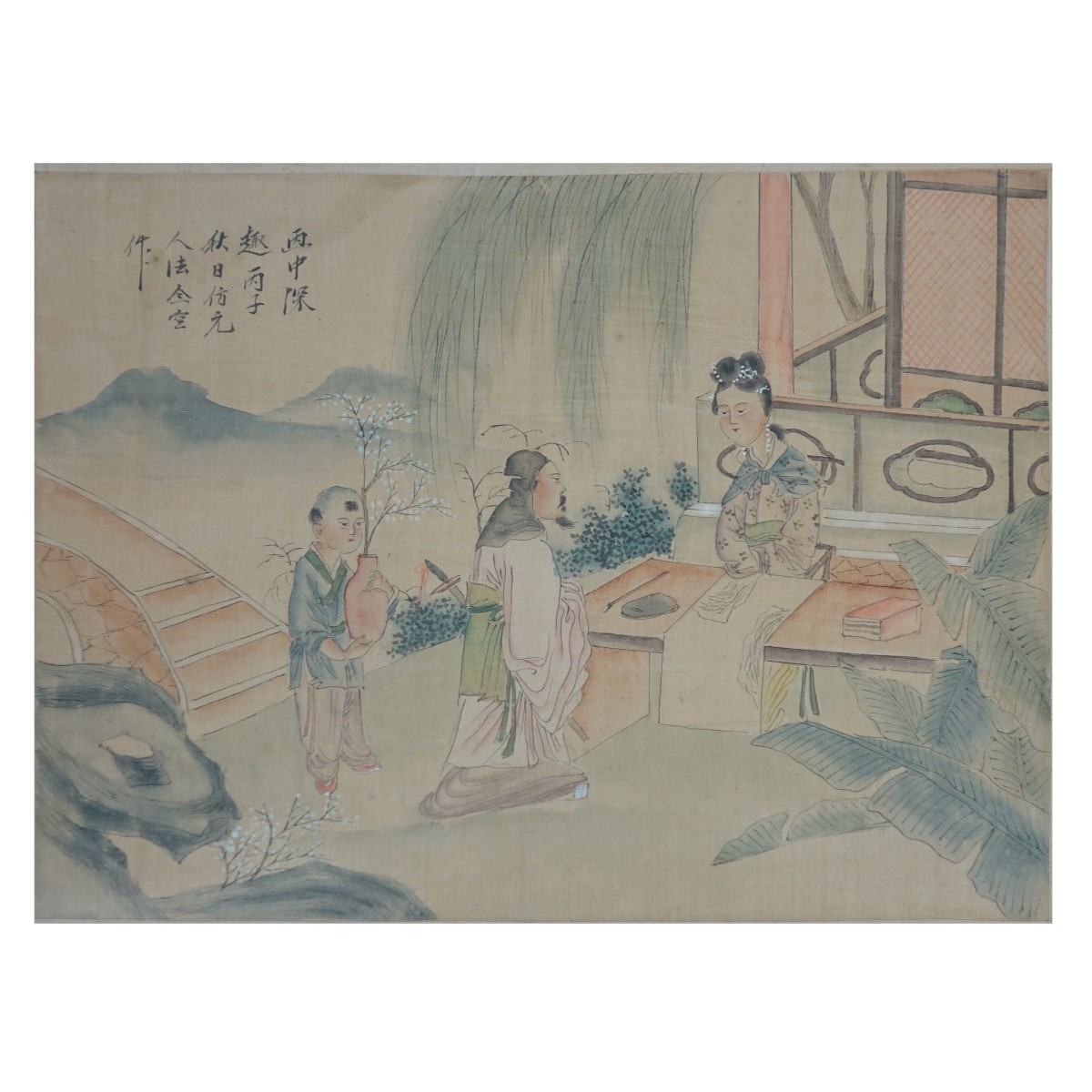 Chinese Scroll Painting on Silk