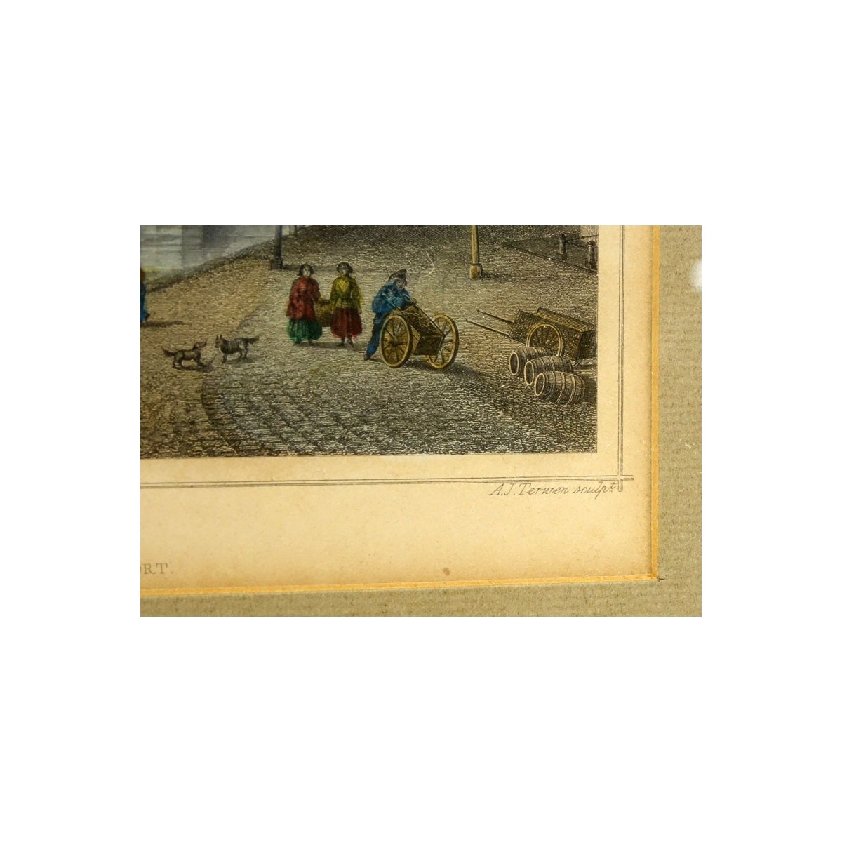 Two (2) Antique Engravings View of Nootdorp