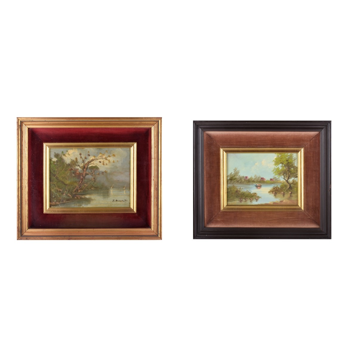 Two (2) Continental School Oil Paintings