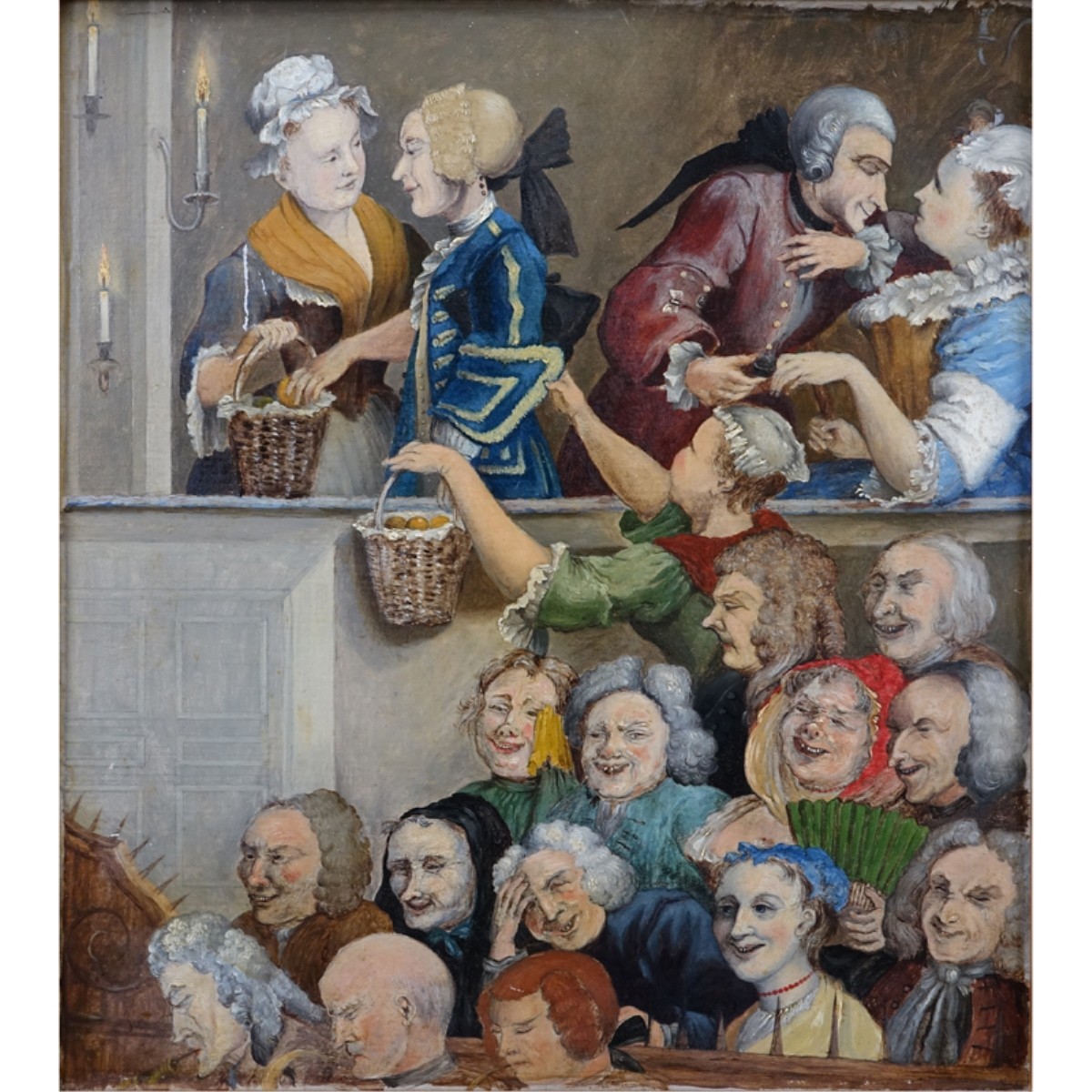 William Hogarth (1733-1764) O/Board Theatre