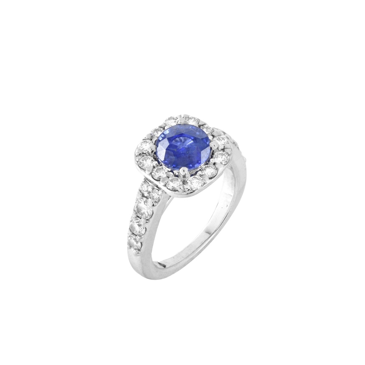 GIA Burma Sapphire and 14K Ring