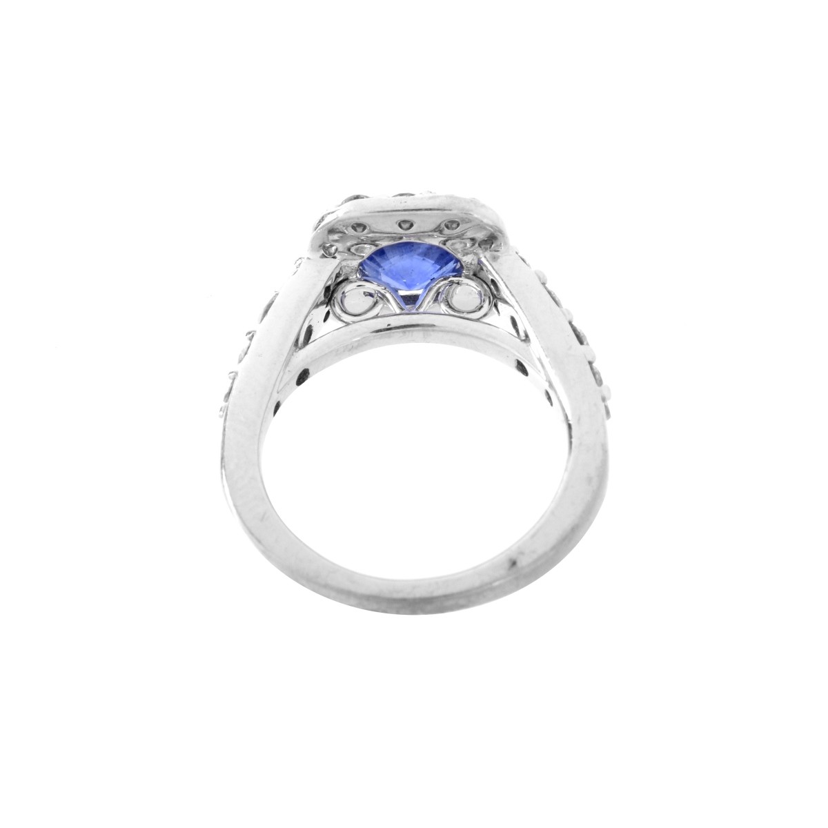 GIA Burma Sapphire and 14K Ring