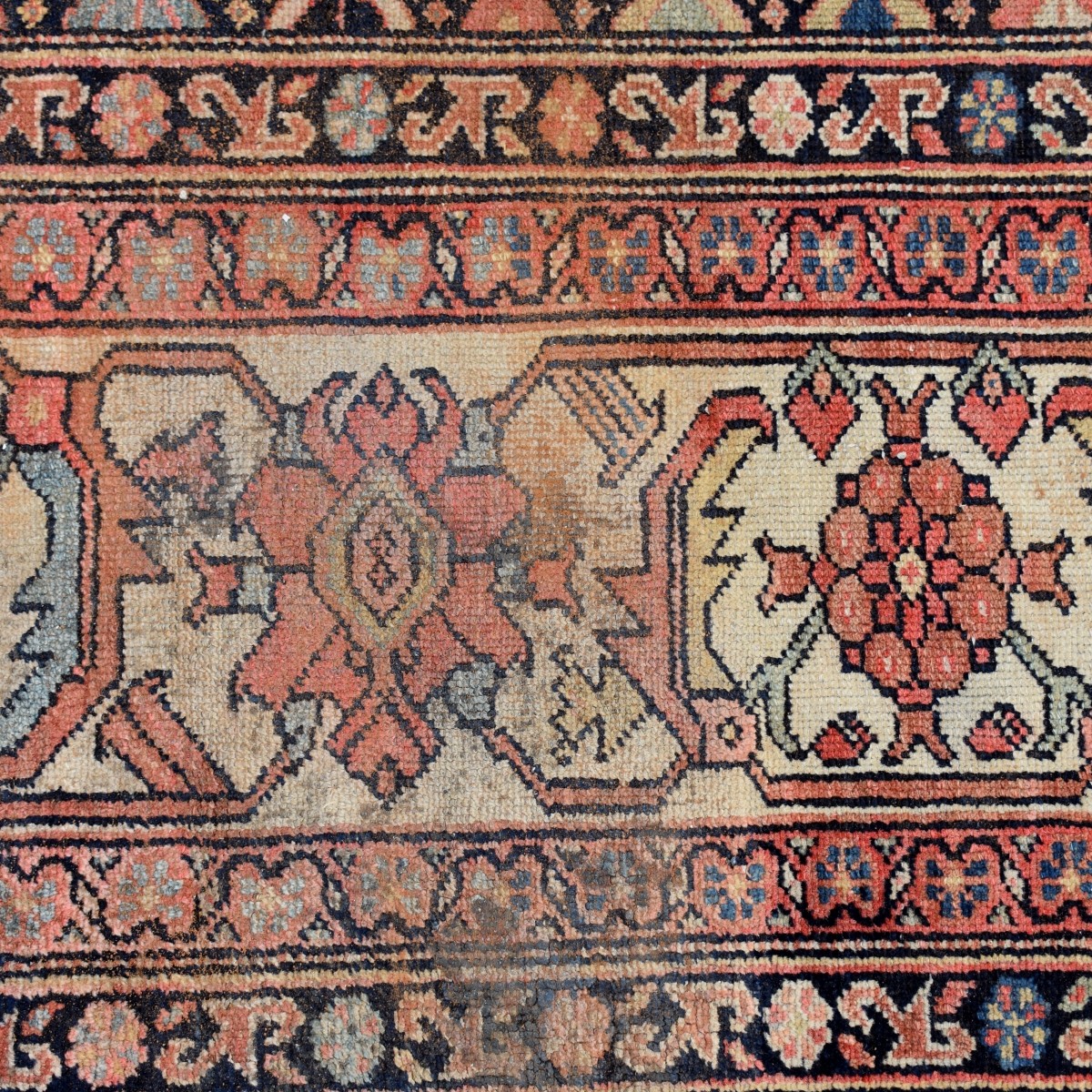 Large Semi Antique Persian Wool Rug